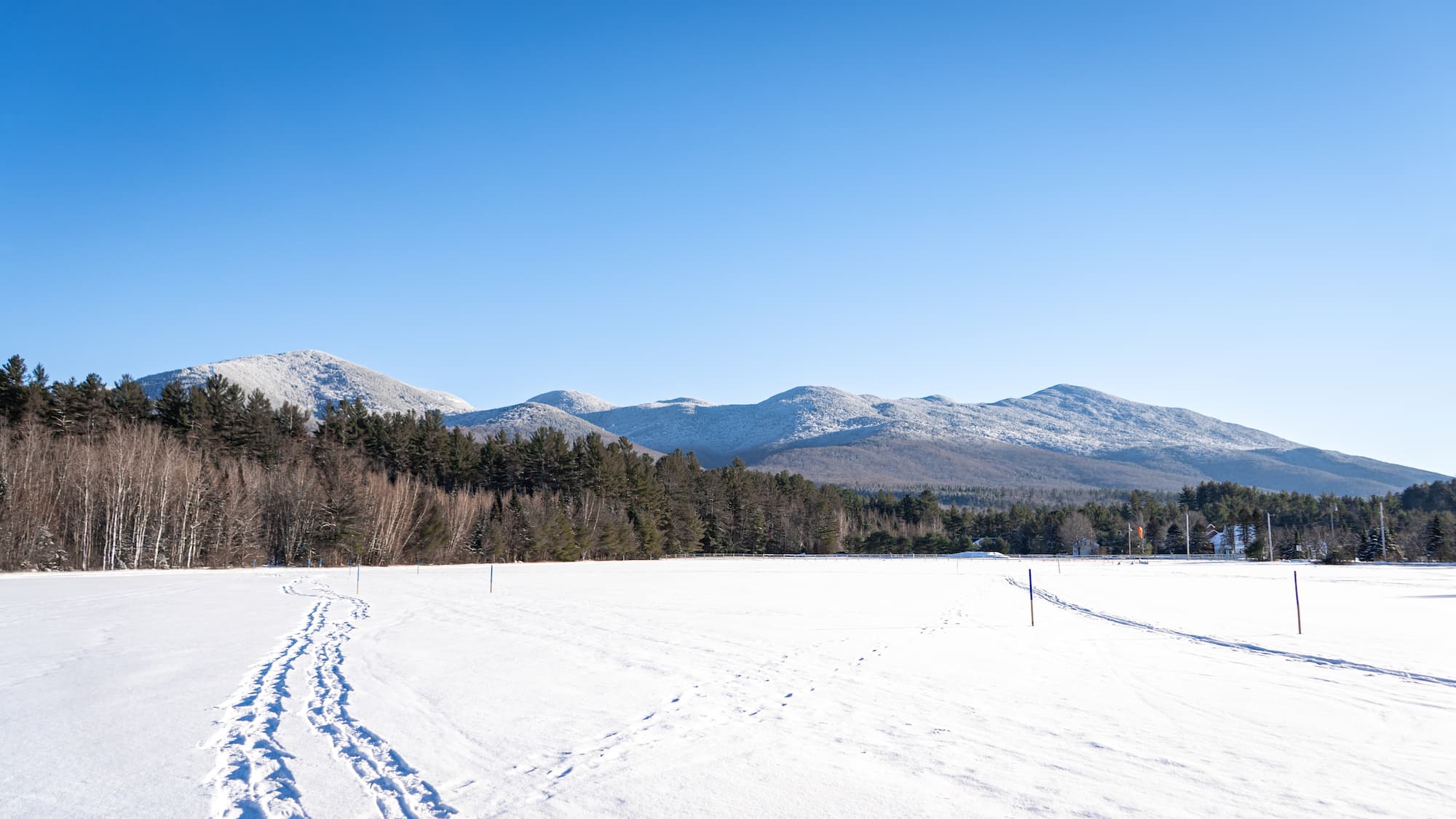 Cross country skiing at Franconia Inn & Outdoor Center