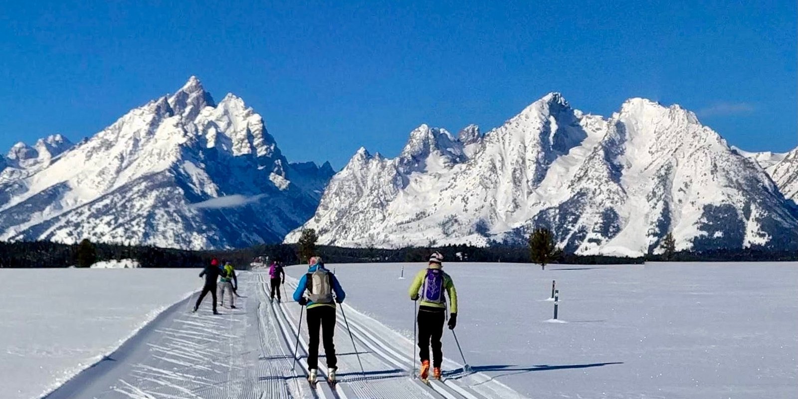 Cross country skiing at Grand Teton National Park