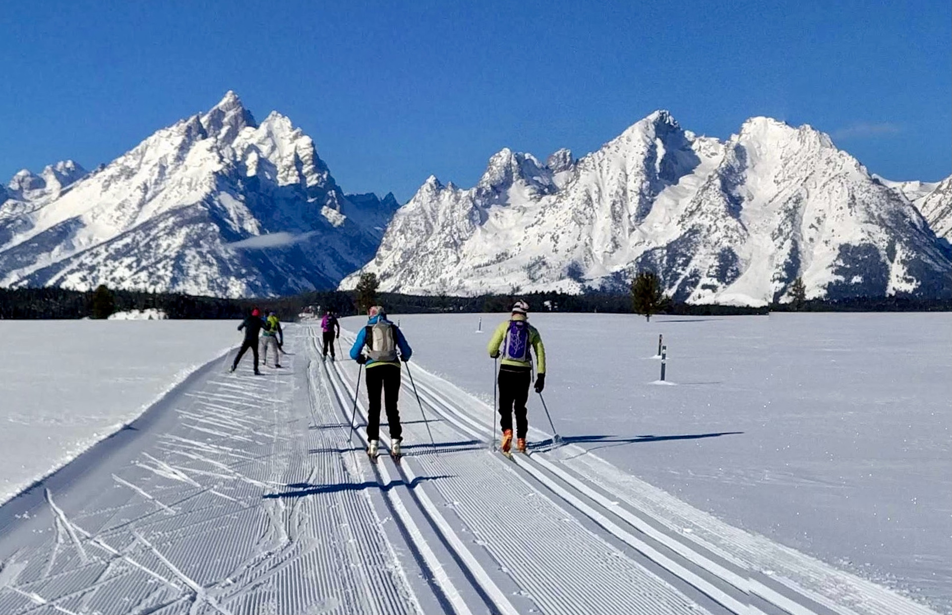 Cross country skiing at Grand Teton National Park