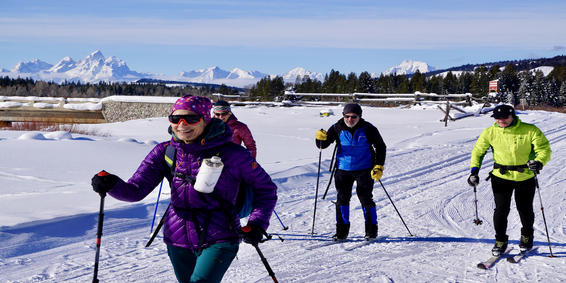 Cross country skiing at Turpin Meadow Ranch