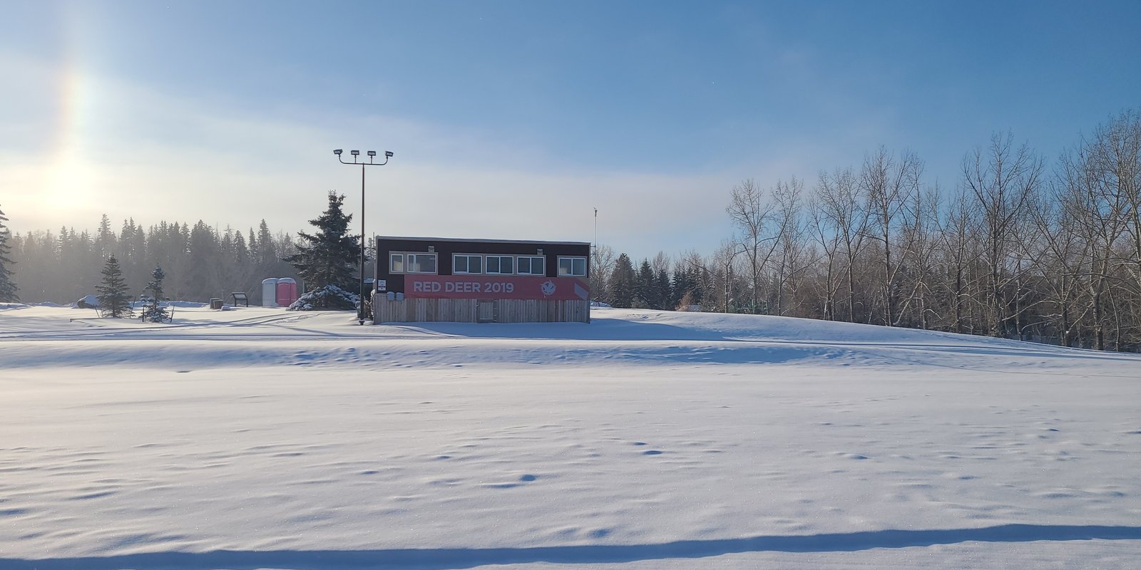 Cross country skiing at River Bend Golf and Recreation Area Nordic Trails