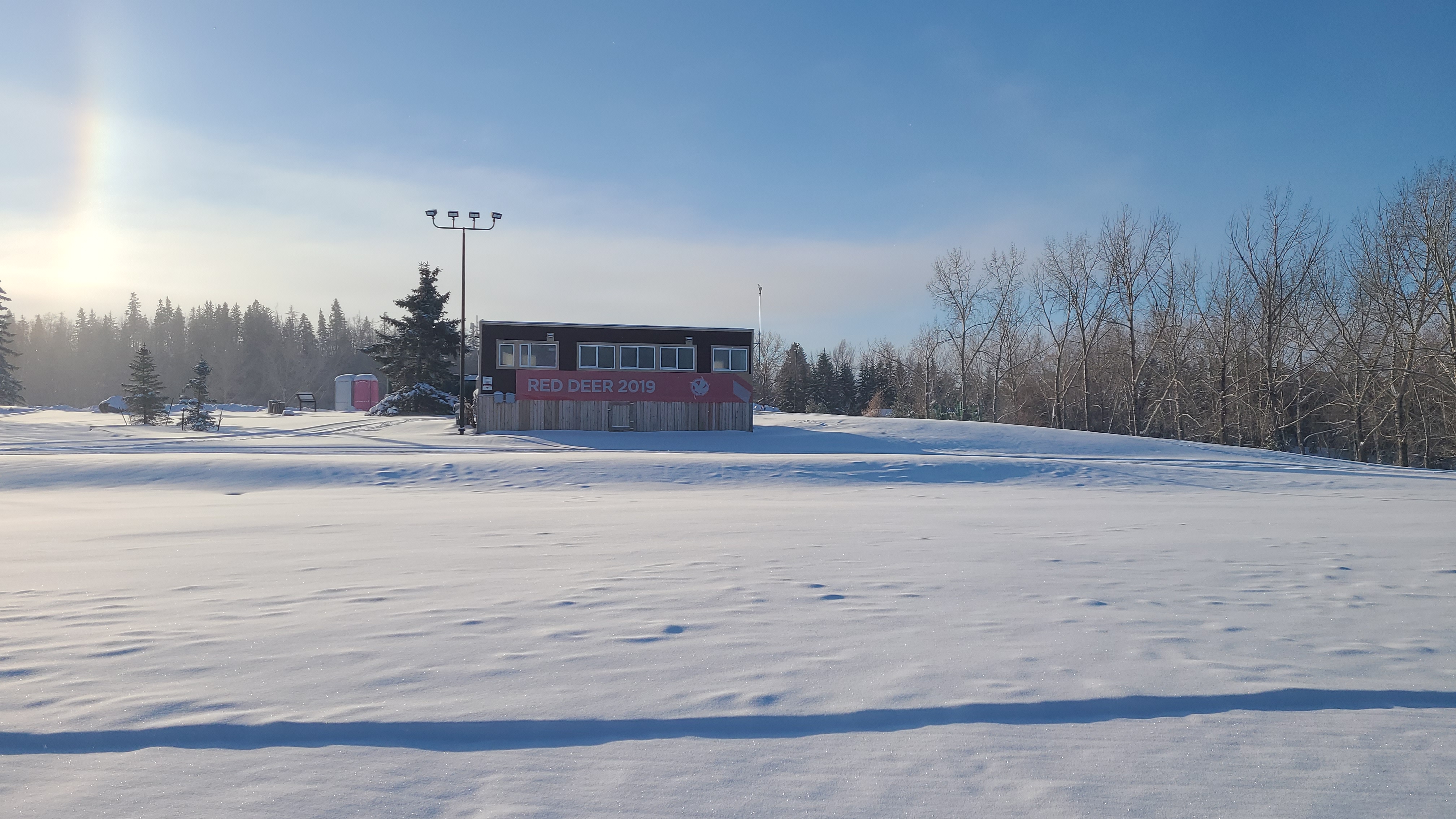 Cross country skiing at River Bend Golf and Recreation Area Nordic Trails