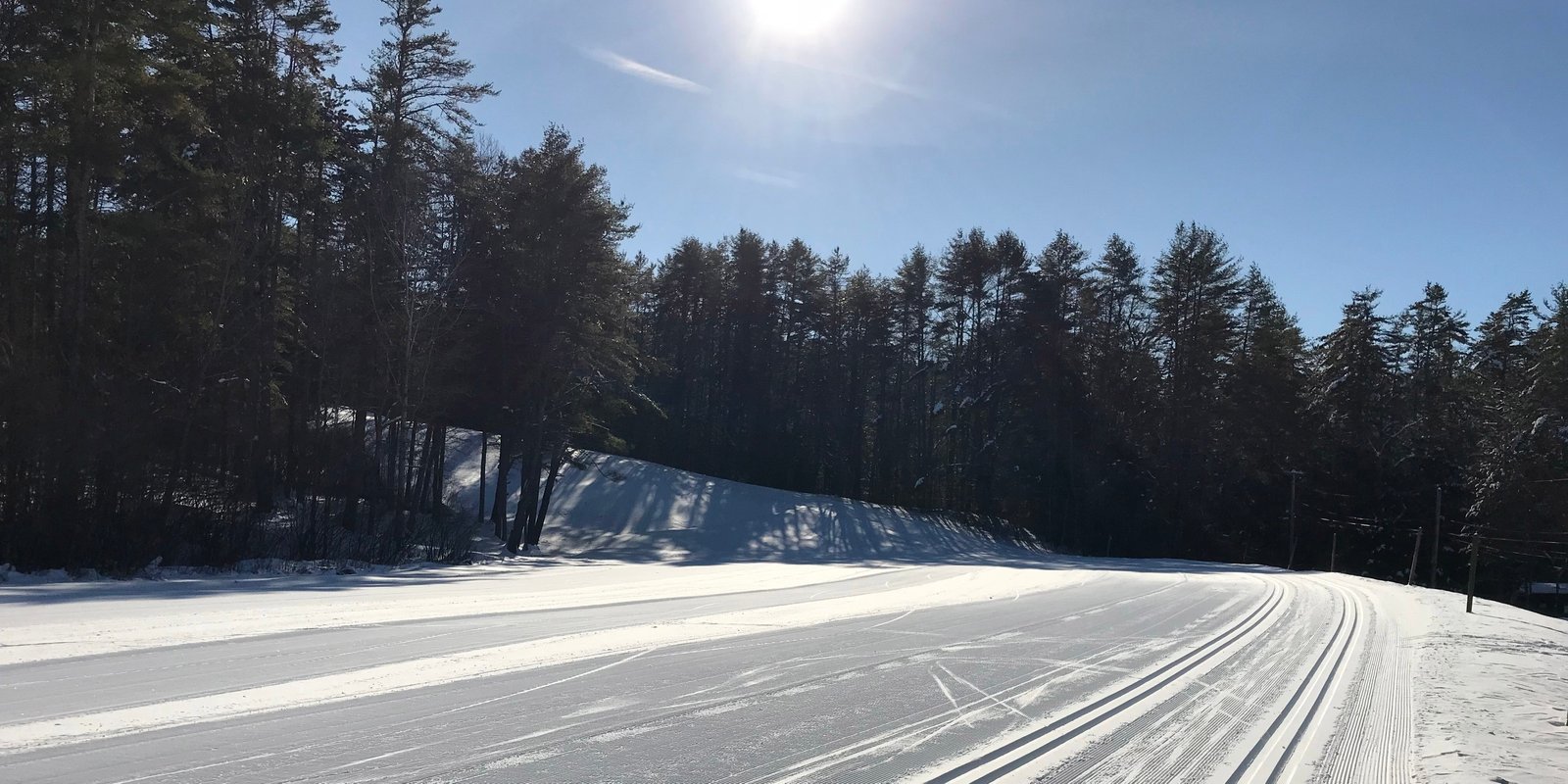 Cross country skiing at Oak Hill Outdoor Center