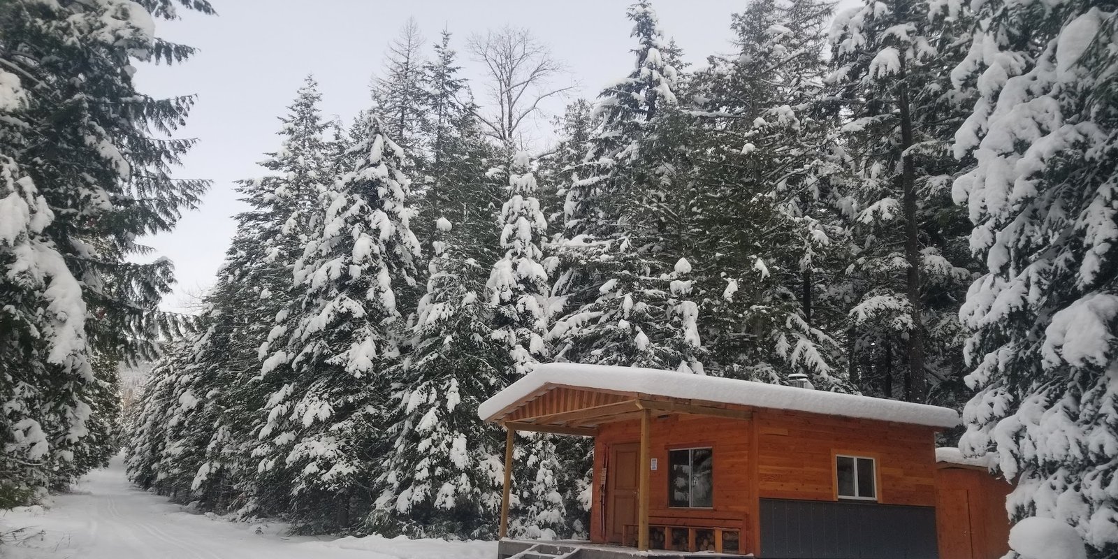 Cross country skiing at Kaslo Nordic Ski Club