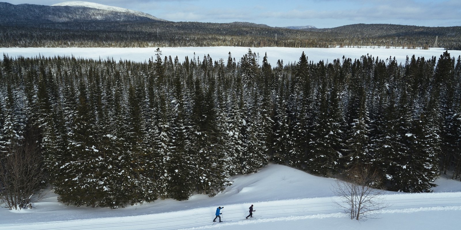 Cross country skiing at Camp Mercier