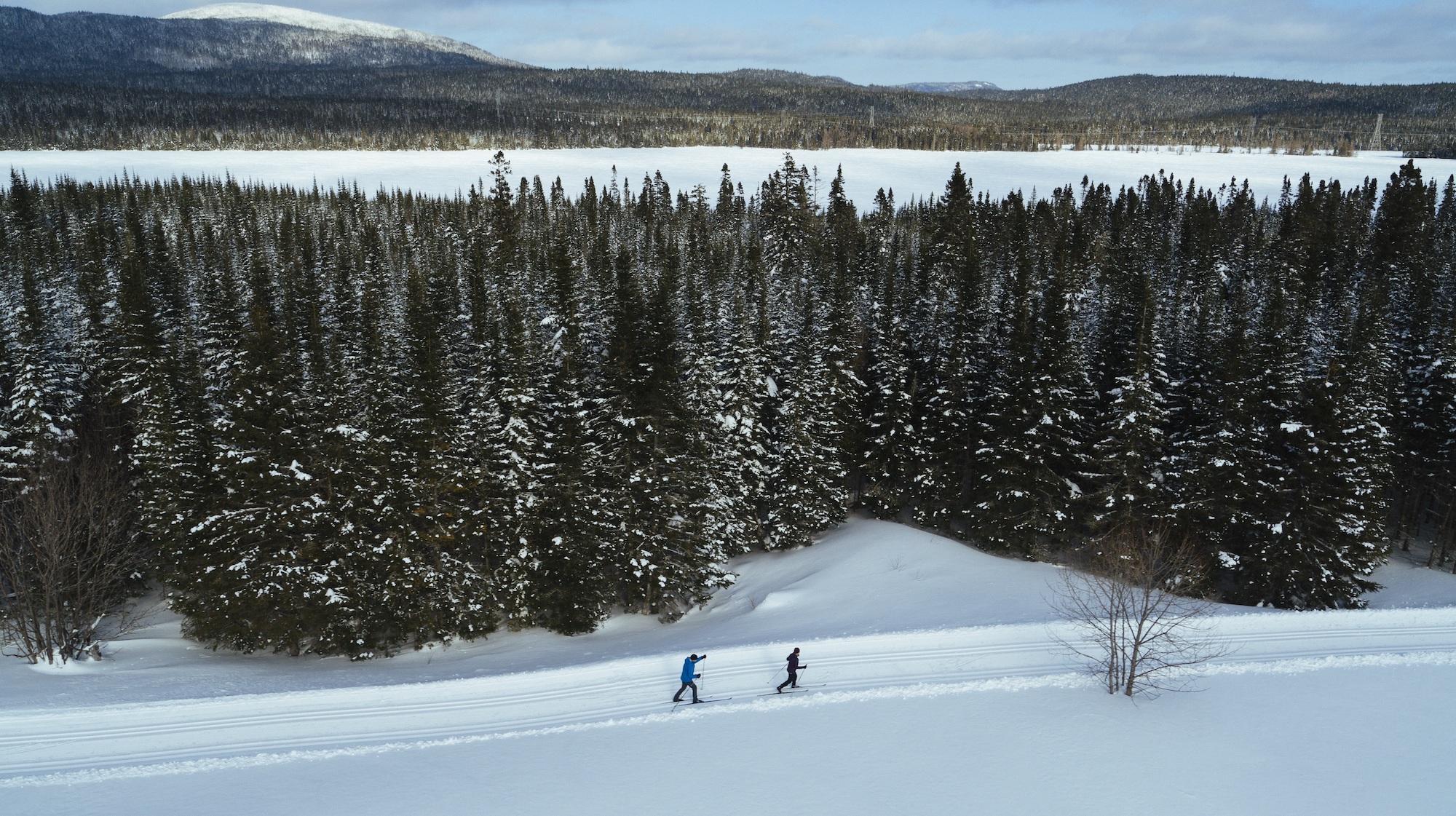 Cross country skiing at Camp Mercier