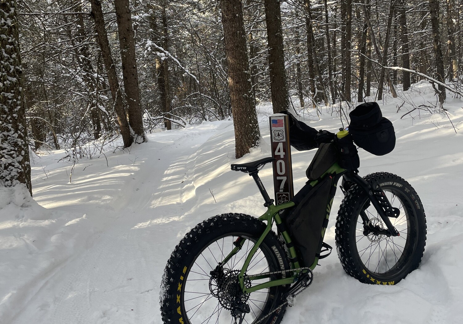 Cross country skiing at Southern Valley Singletrack Trails