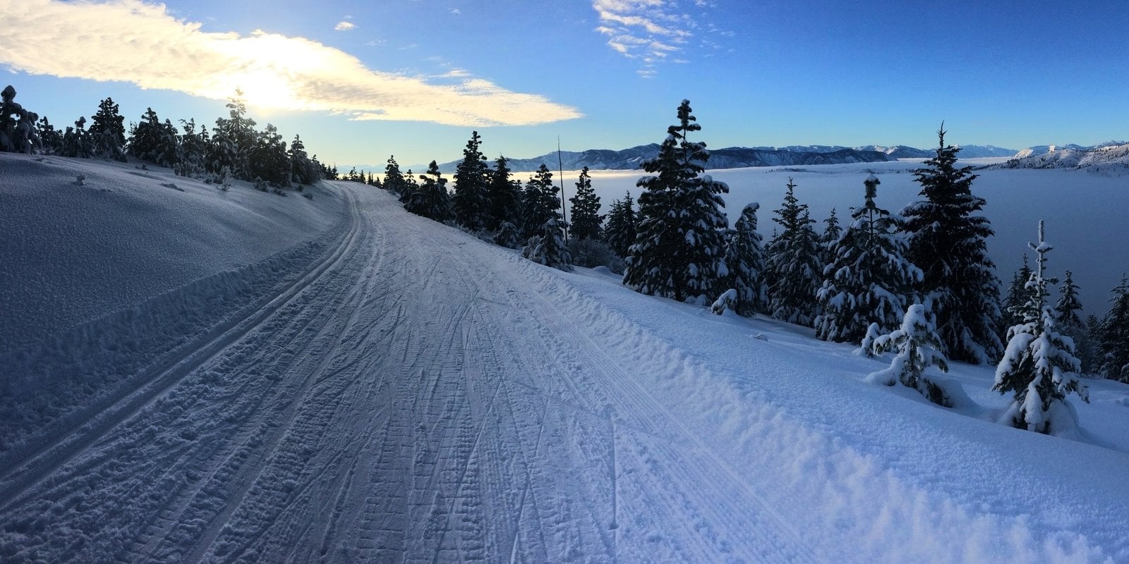 Cross country skiing at Echo Ridge Nordic Area