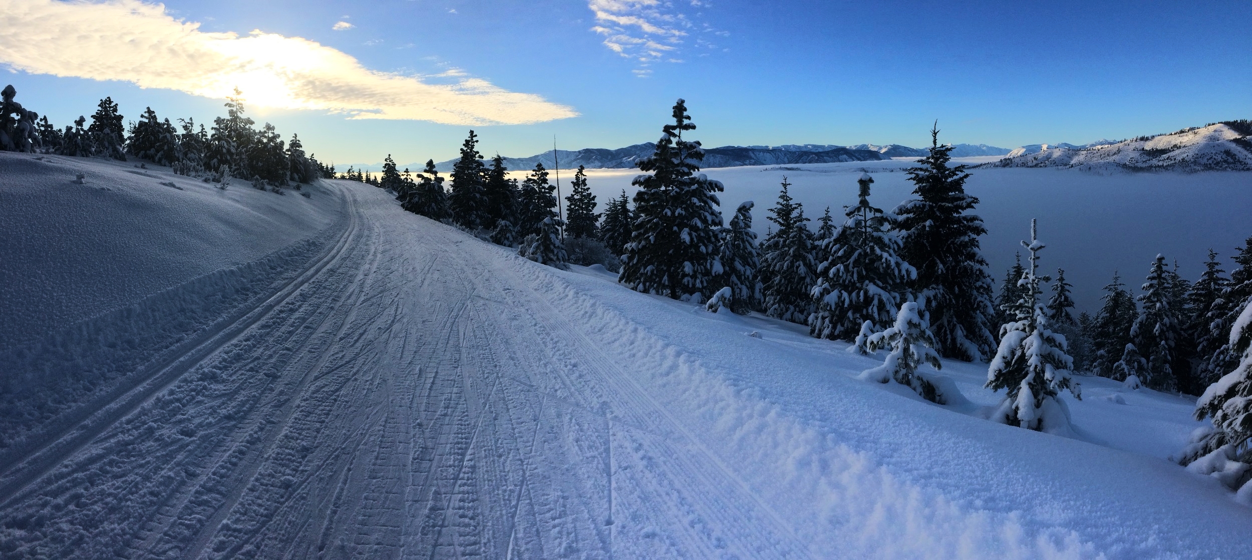 Cross country skiing at Echo Ridge Nordic Area