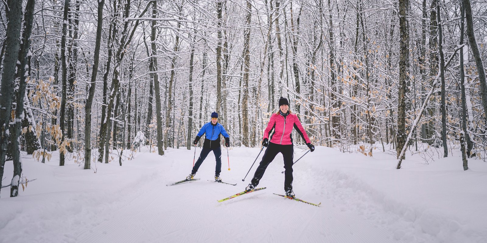 Cross country skiing at Duchesnay