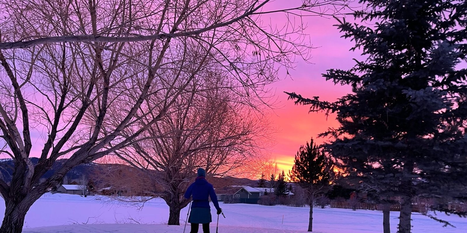 Cross country skiing at Sherman Park Winter Trails