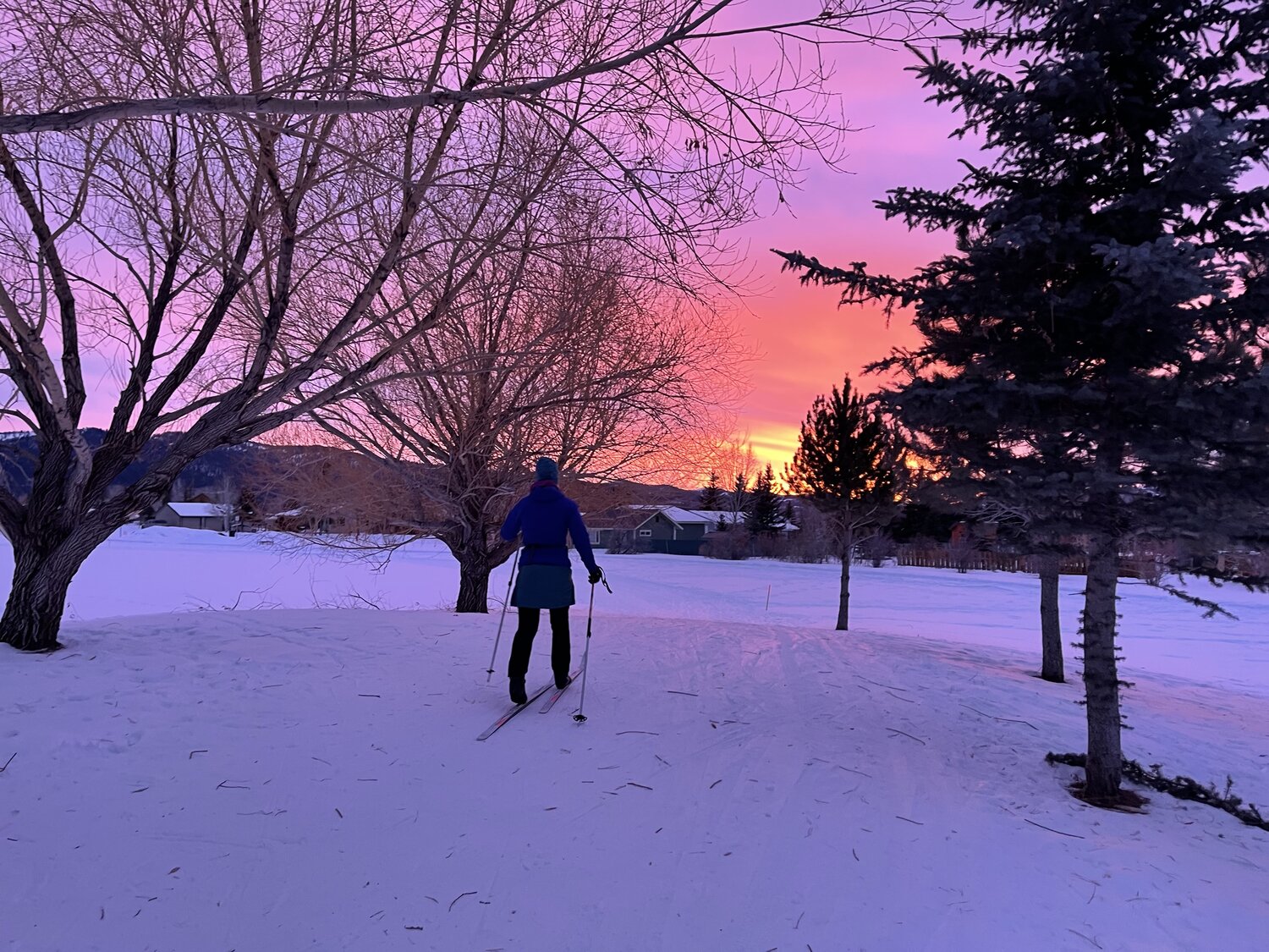 Cross country skiing at Sherman Park Winter Trails