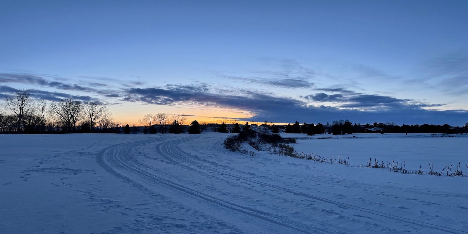 Cross country skiing at Swift Current Nordic Ski Club