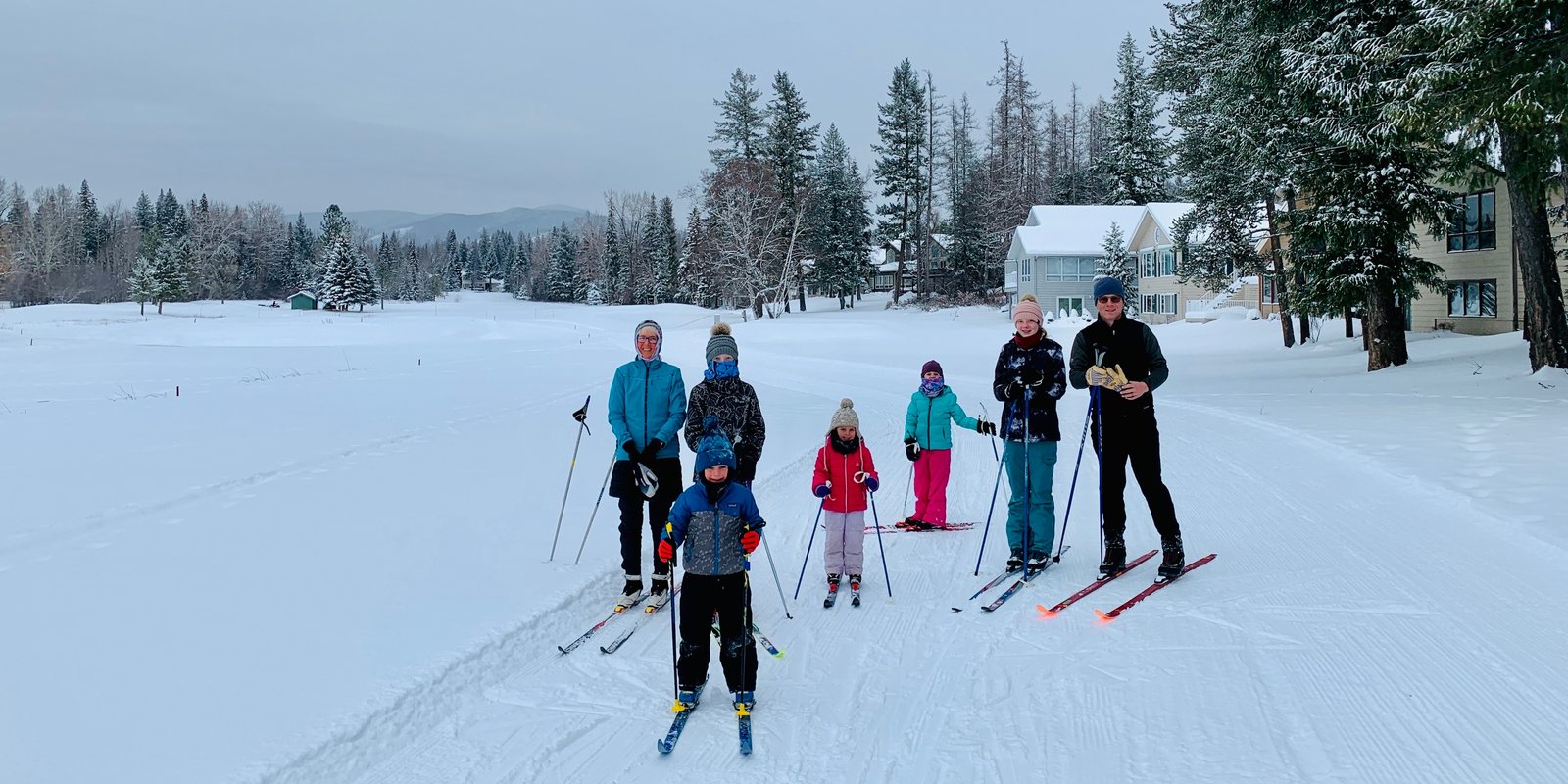 Cross country skiing at Meadow Lake Nordic Trails