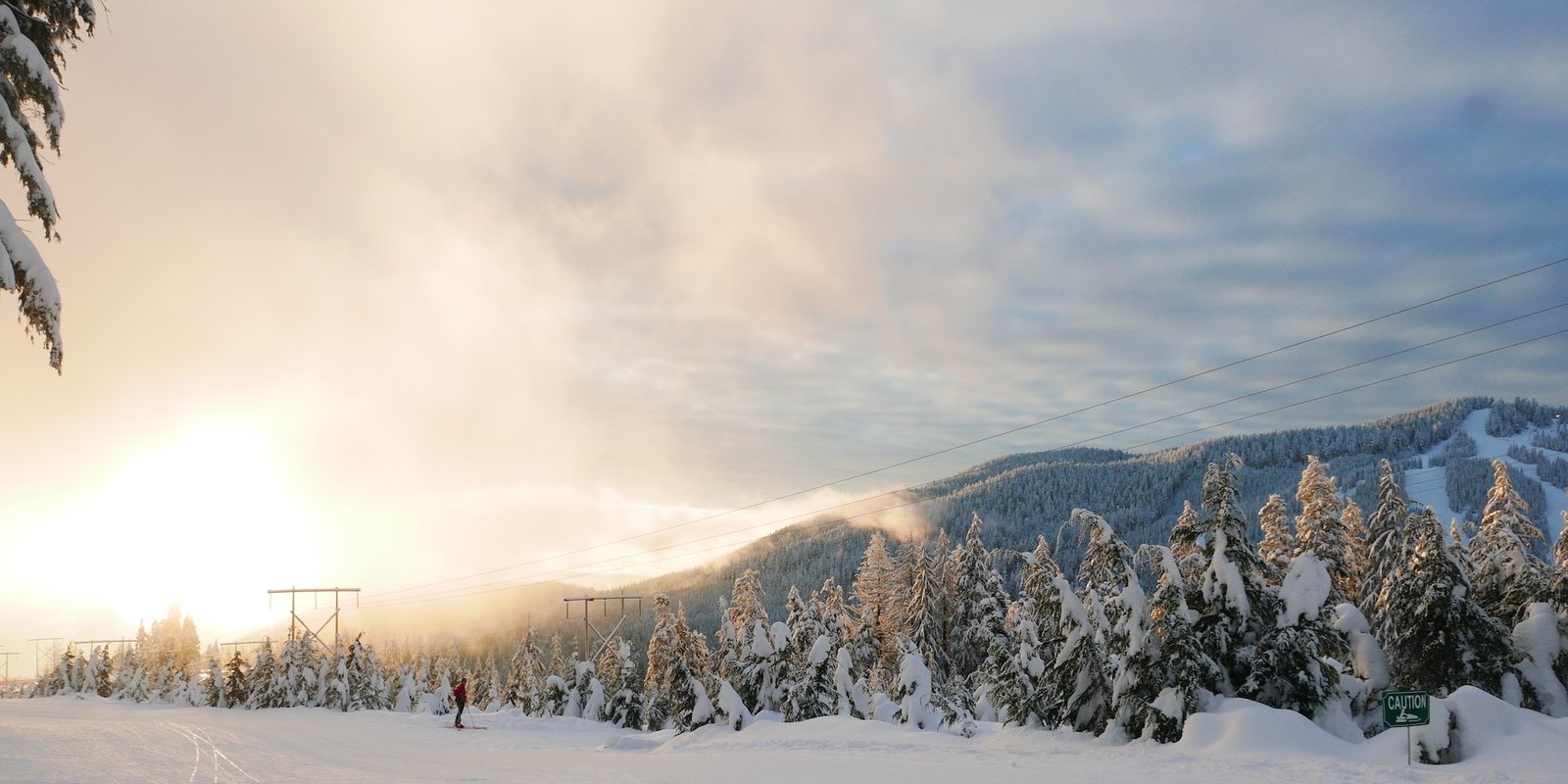 Cross country skiing at Cypress Mountain