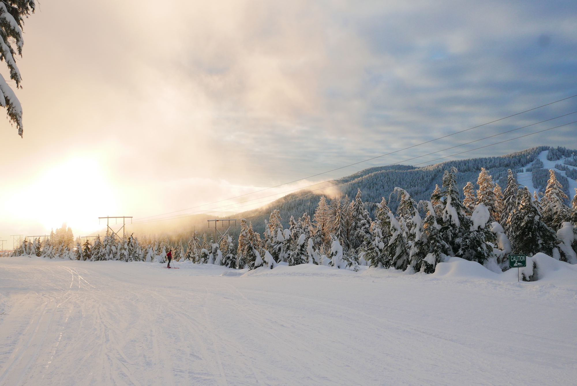 Cross country skiing at Cypress Mountain