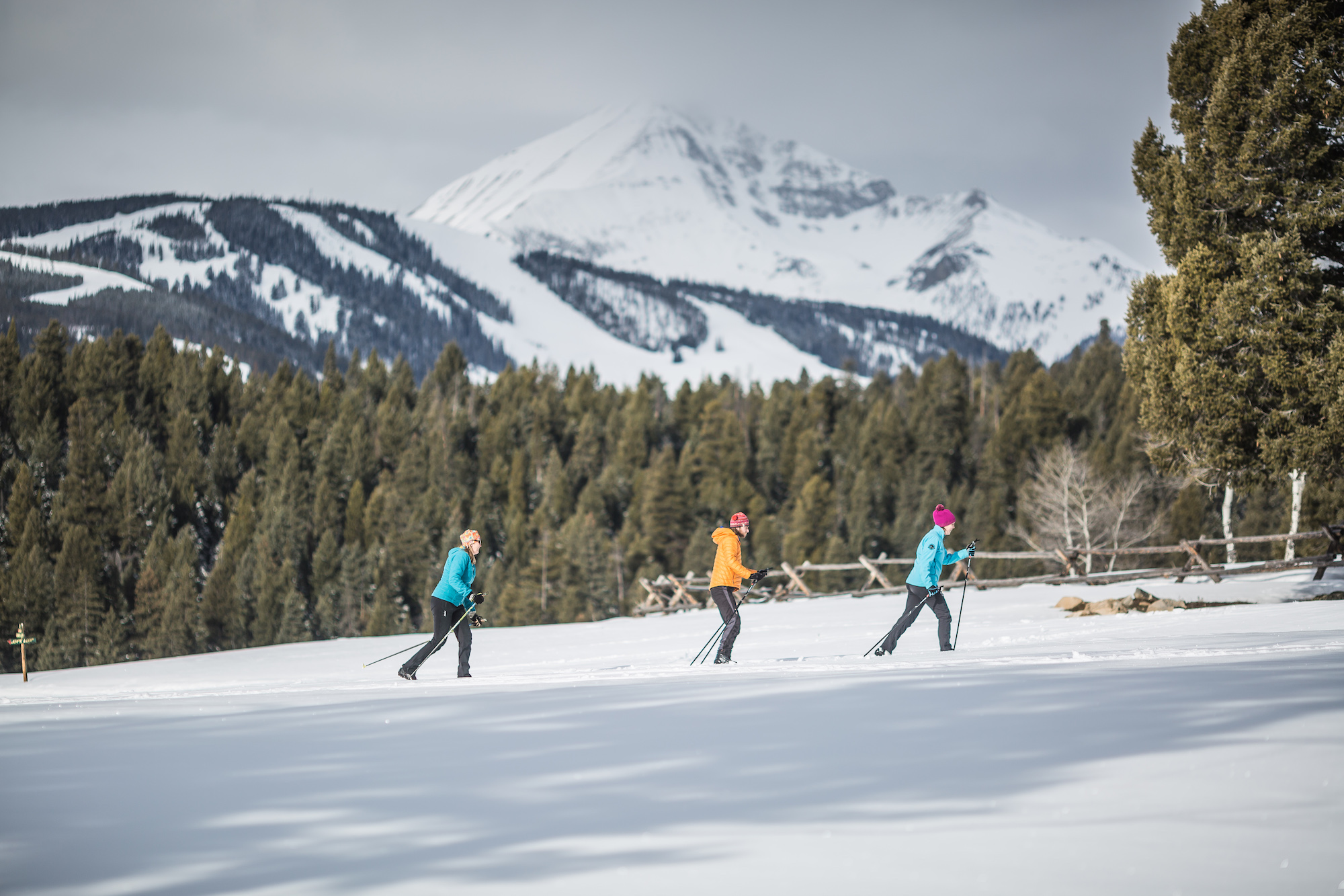 Cross country skiing at Lone Mountain Ranch Nordic