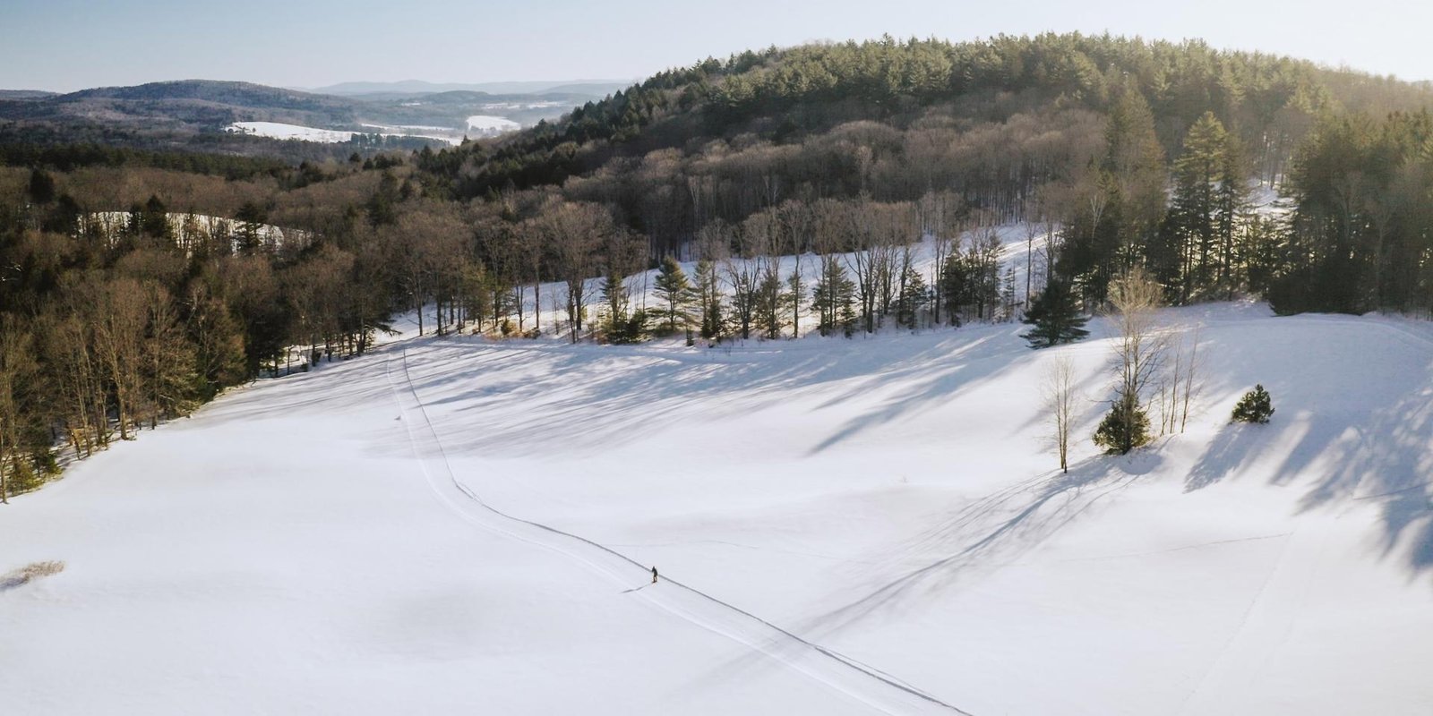 Cross country skiing at Woodstock Nordic Center