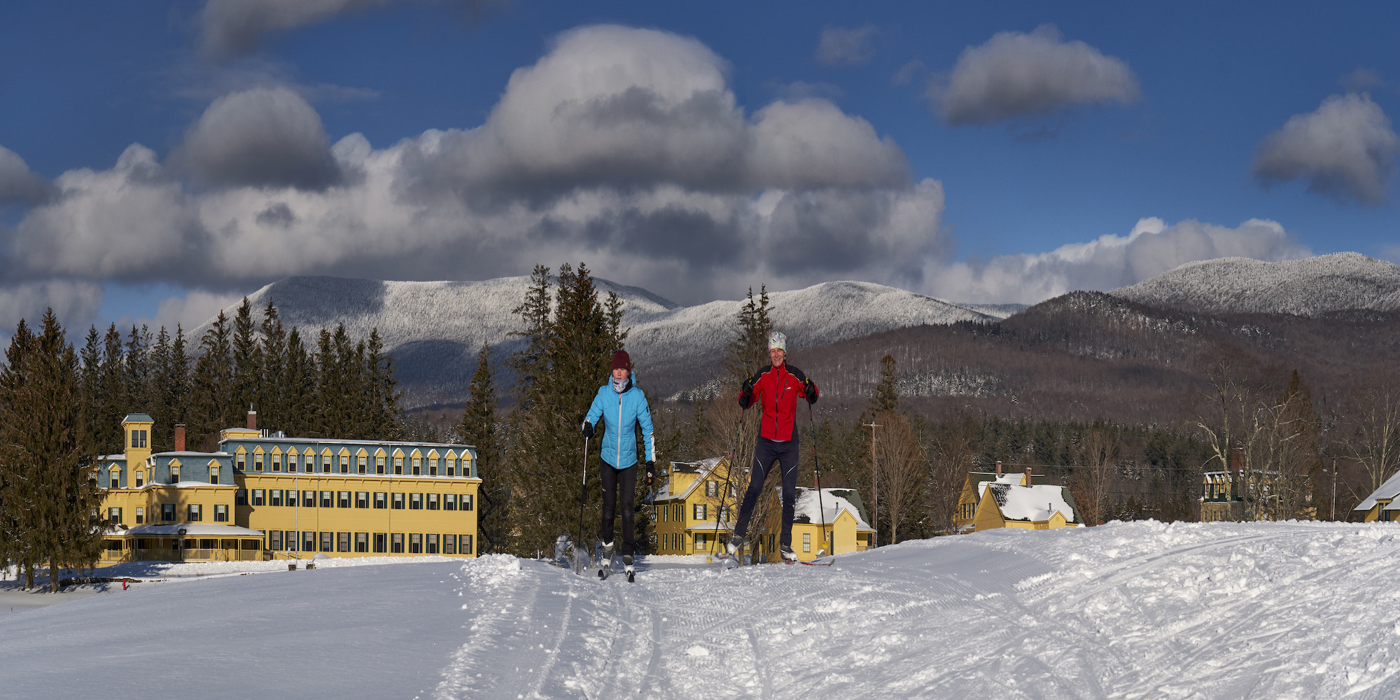 Cross country skiing at Rikert Outdoor Center