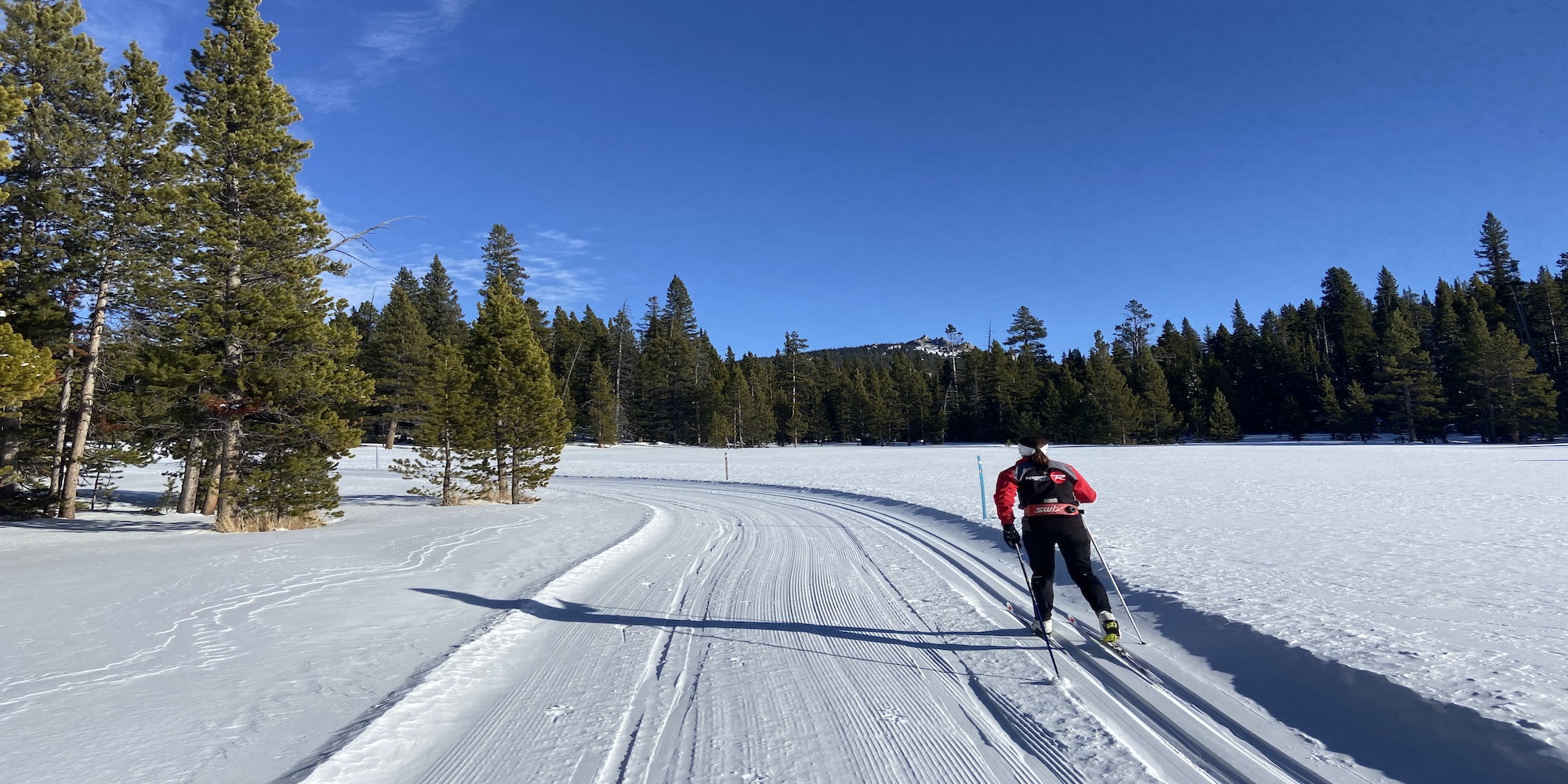 Cross country skiing at Black Mountain Nordic