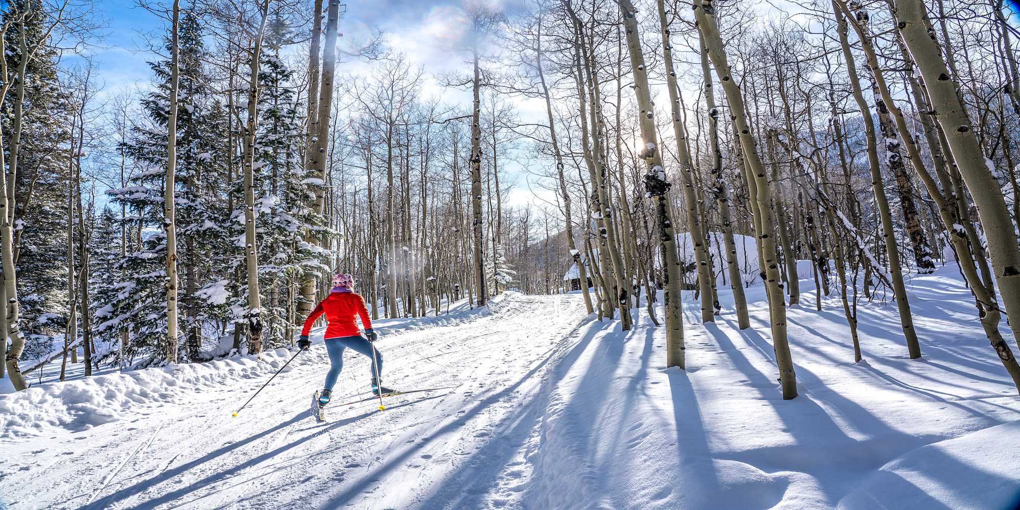 Cross country skiing at Priest Lake and Matterhorn Campground