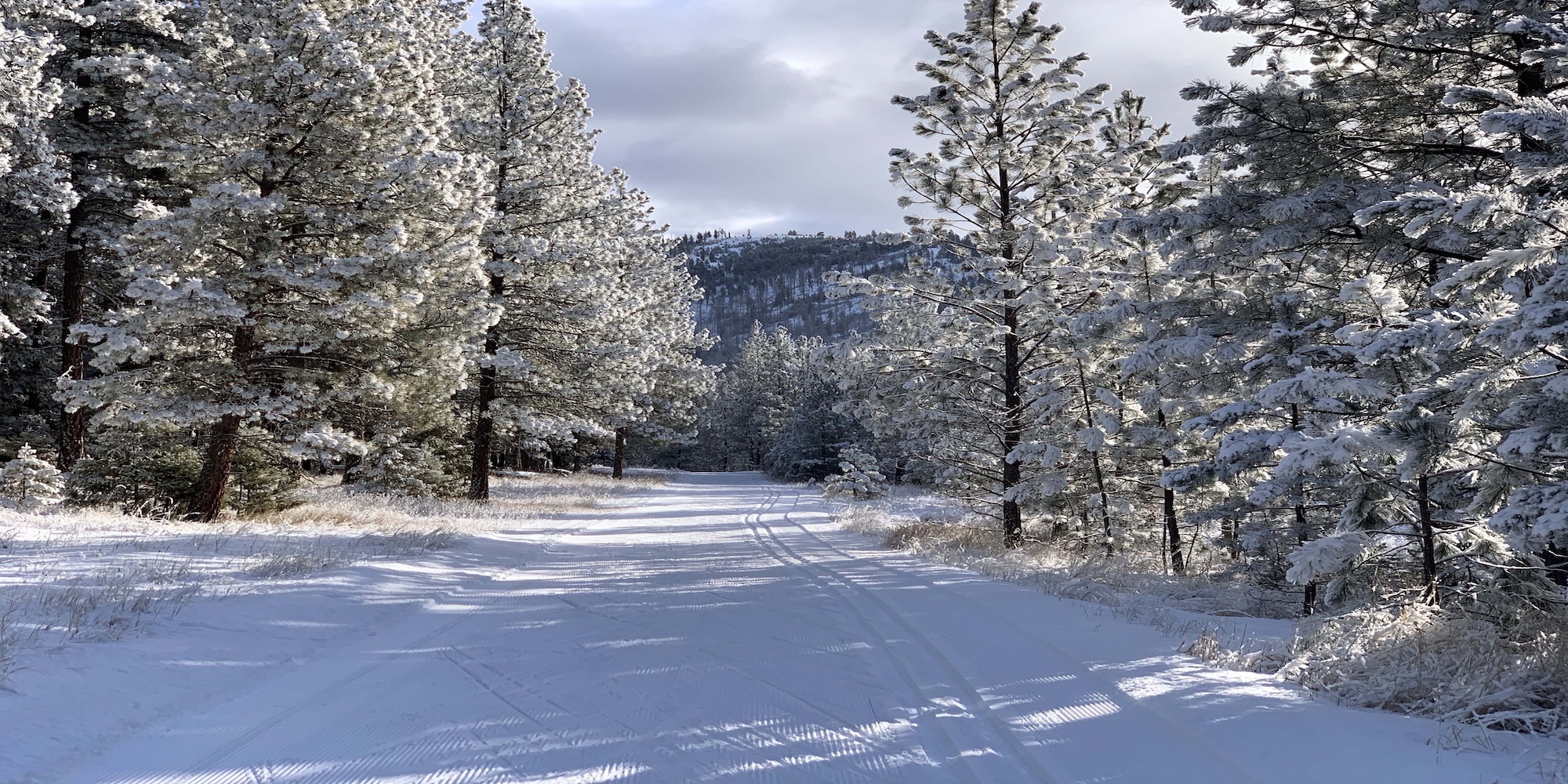 Cross country skiing at Pattee Canyon