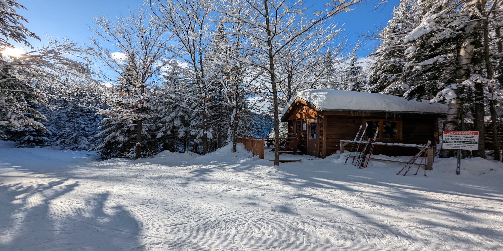 Cross country skiing at Val-David - Val-Morin