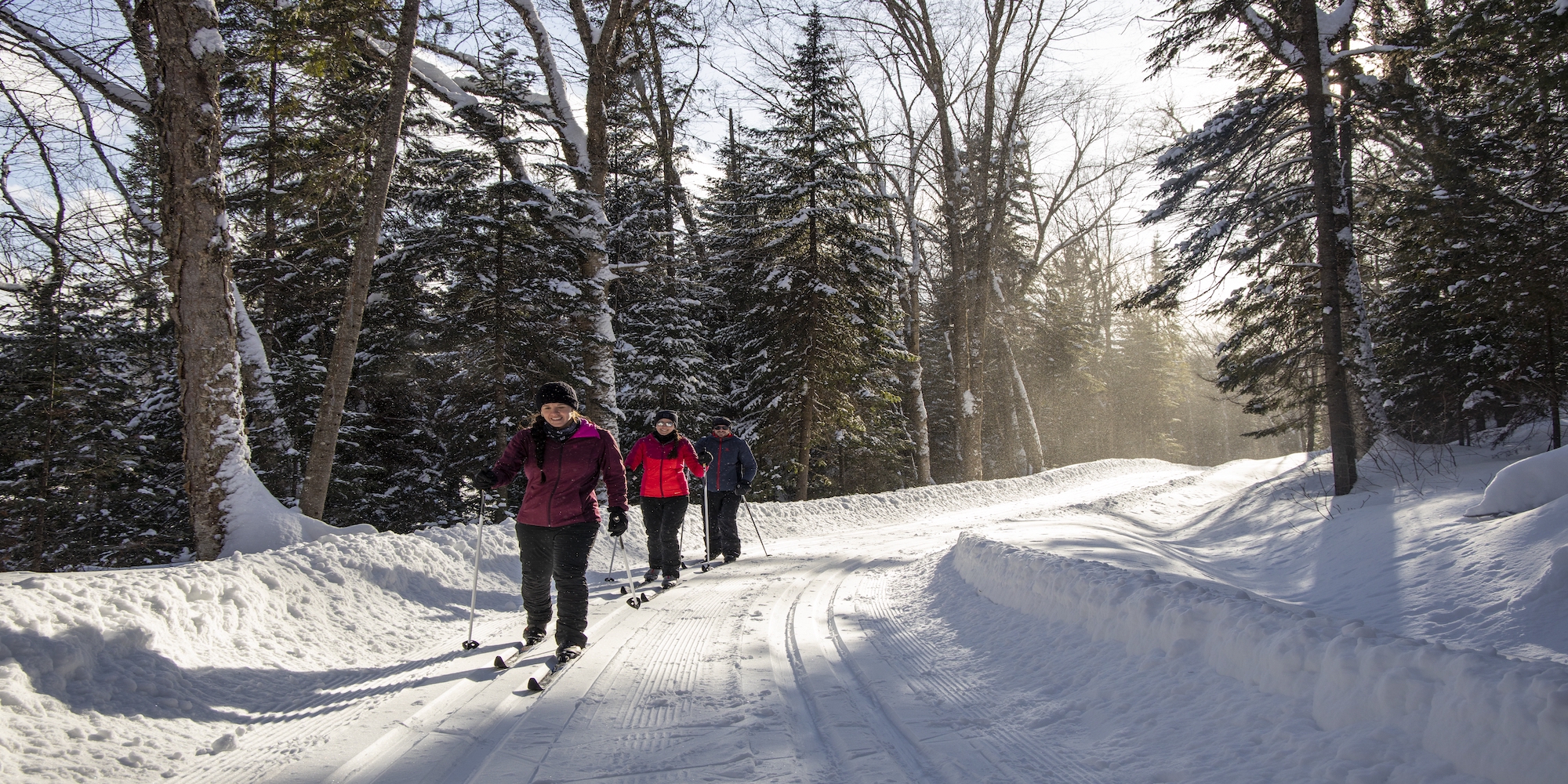 Cross country skiing at Parc National du Mont-Tremblant