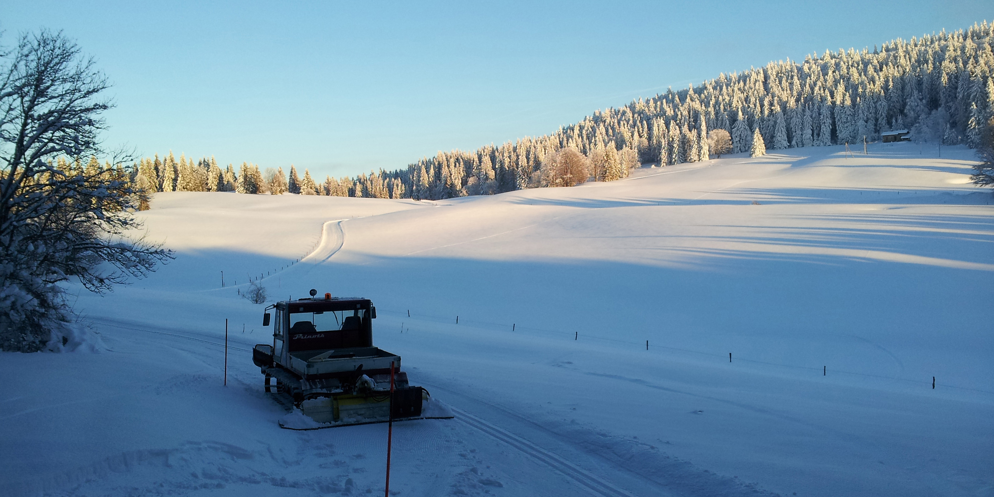 Cross country skiing at Le Haut Saugeais Blanc