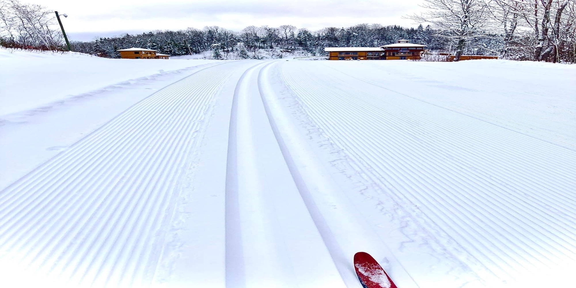 Cross country skiing at Fort Kent Outdoor Center