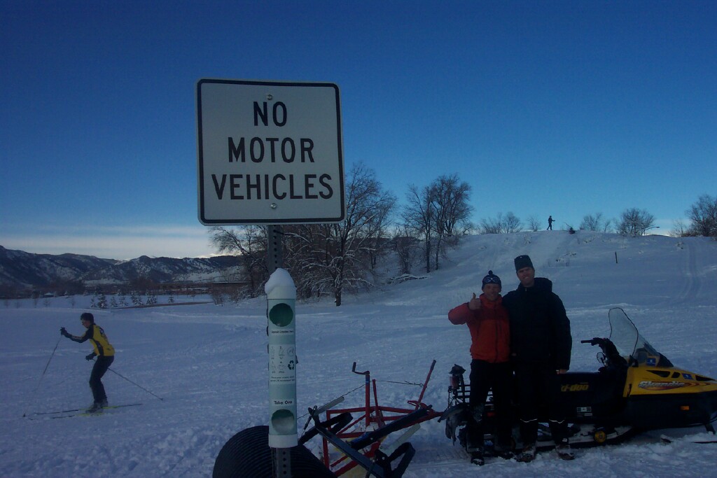 Cross country skiing at Boulder Nordic Club