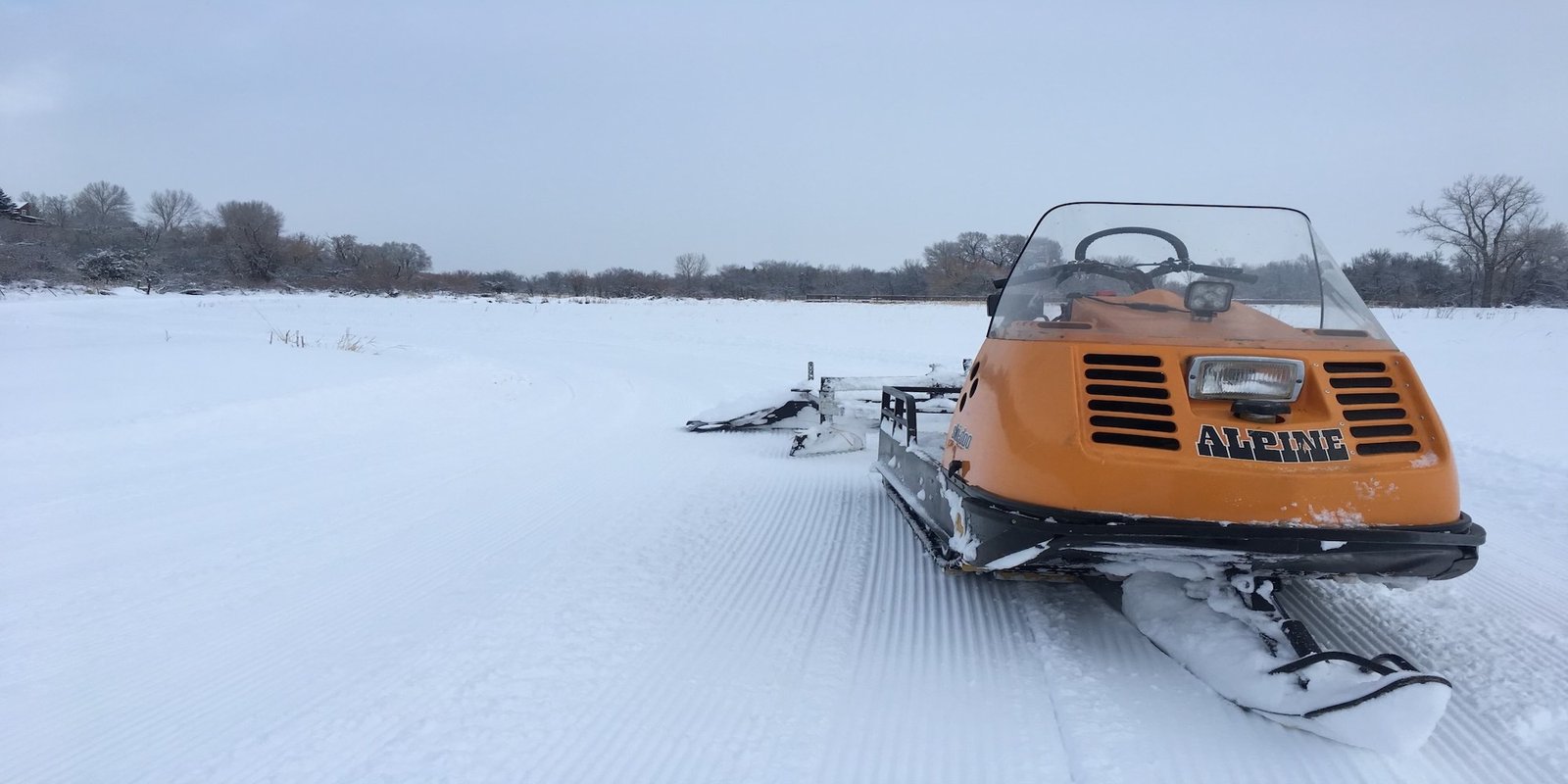 Cross country skiing at Sheridan Winter Trails