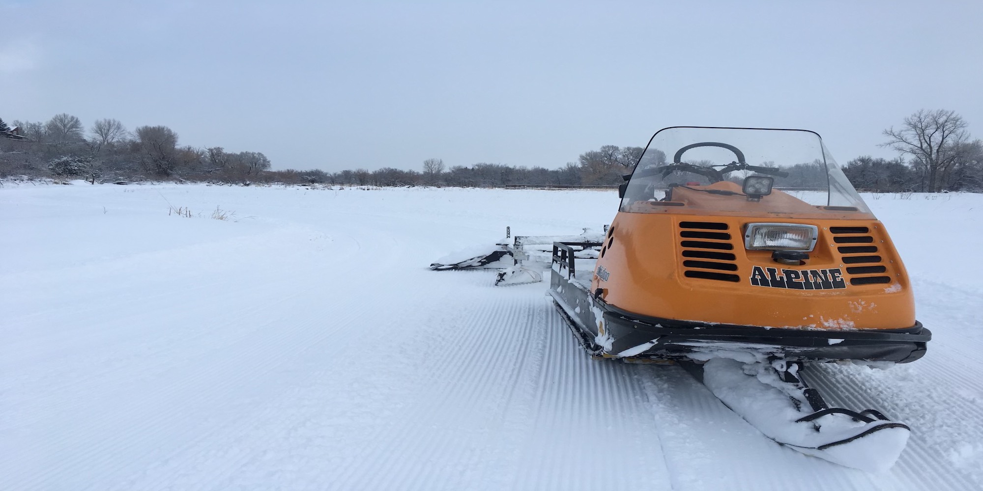 Cross country skiing at Sheridan South Park 