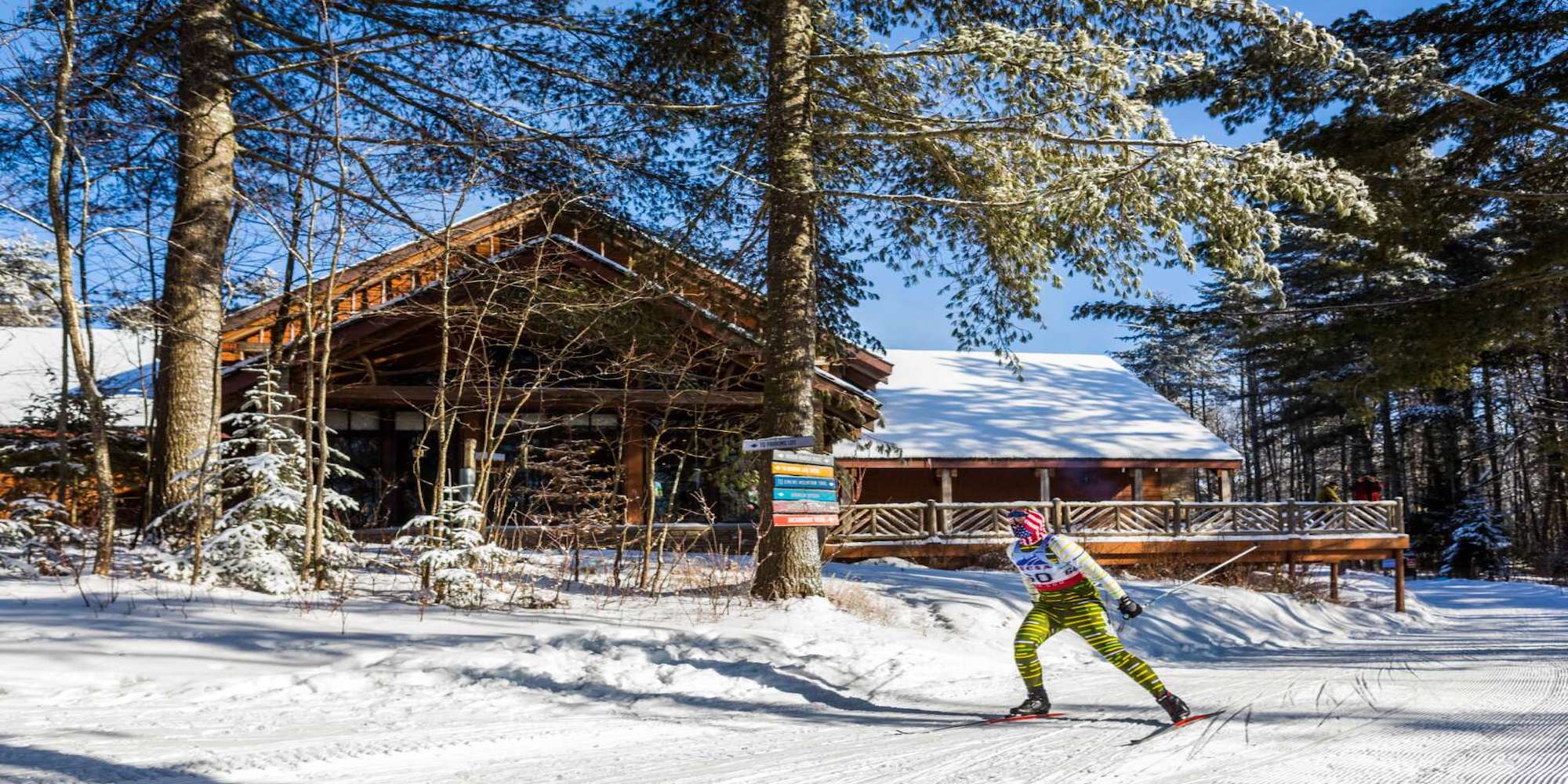 Cross country skiing at Paul Smith's VIC