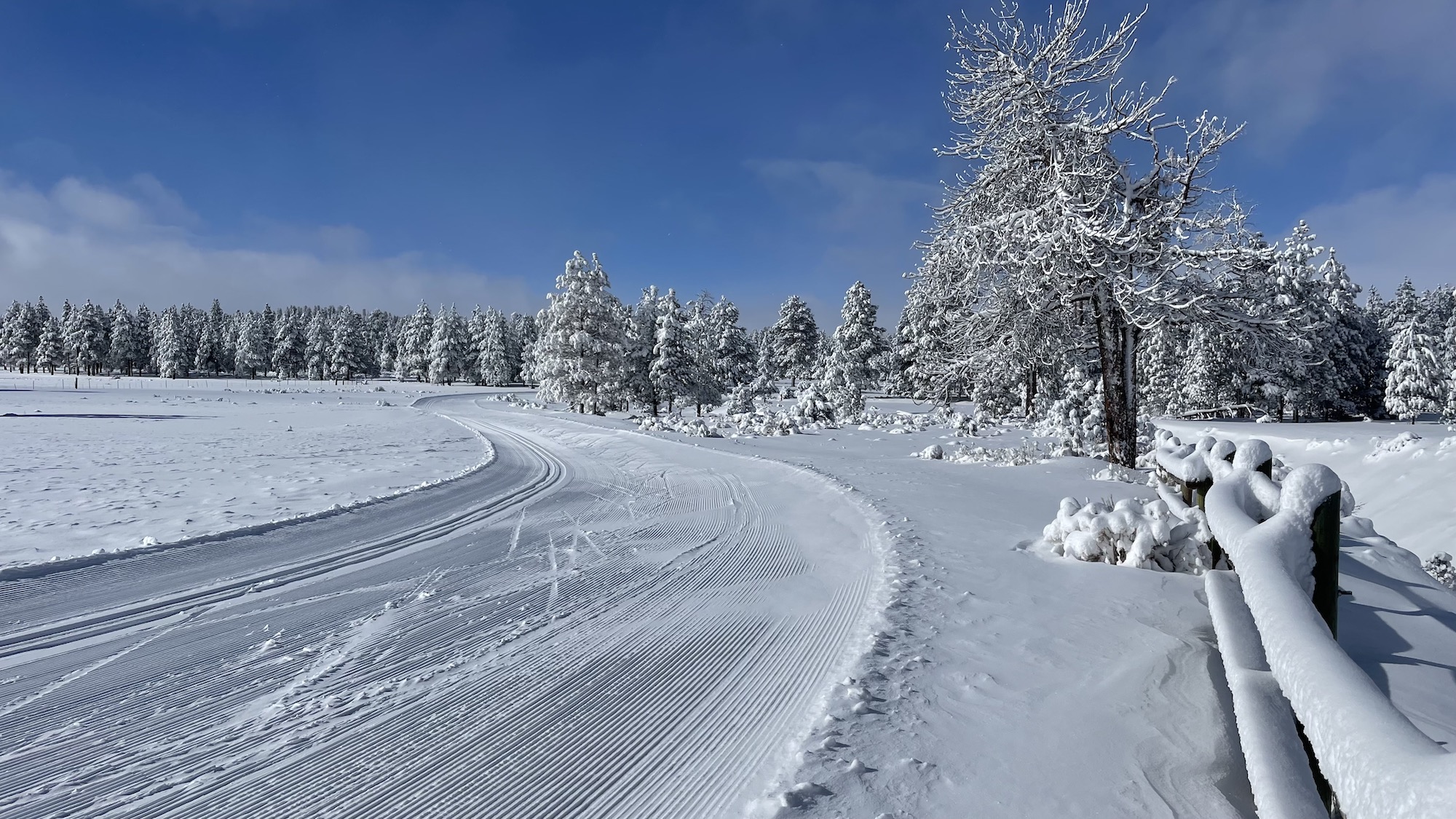 Cross country skiing at Ruby's Inn Nordic Trails