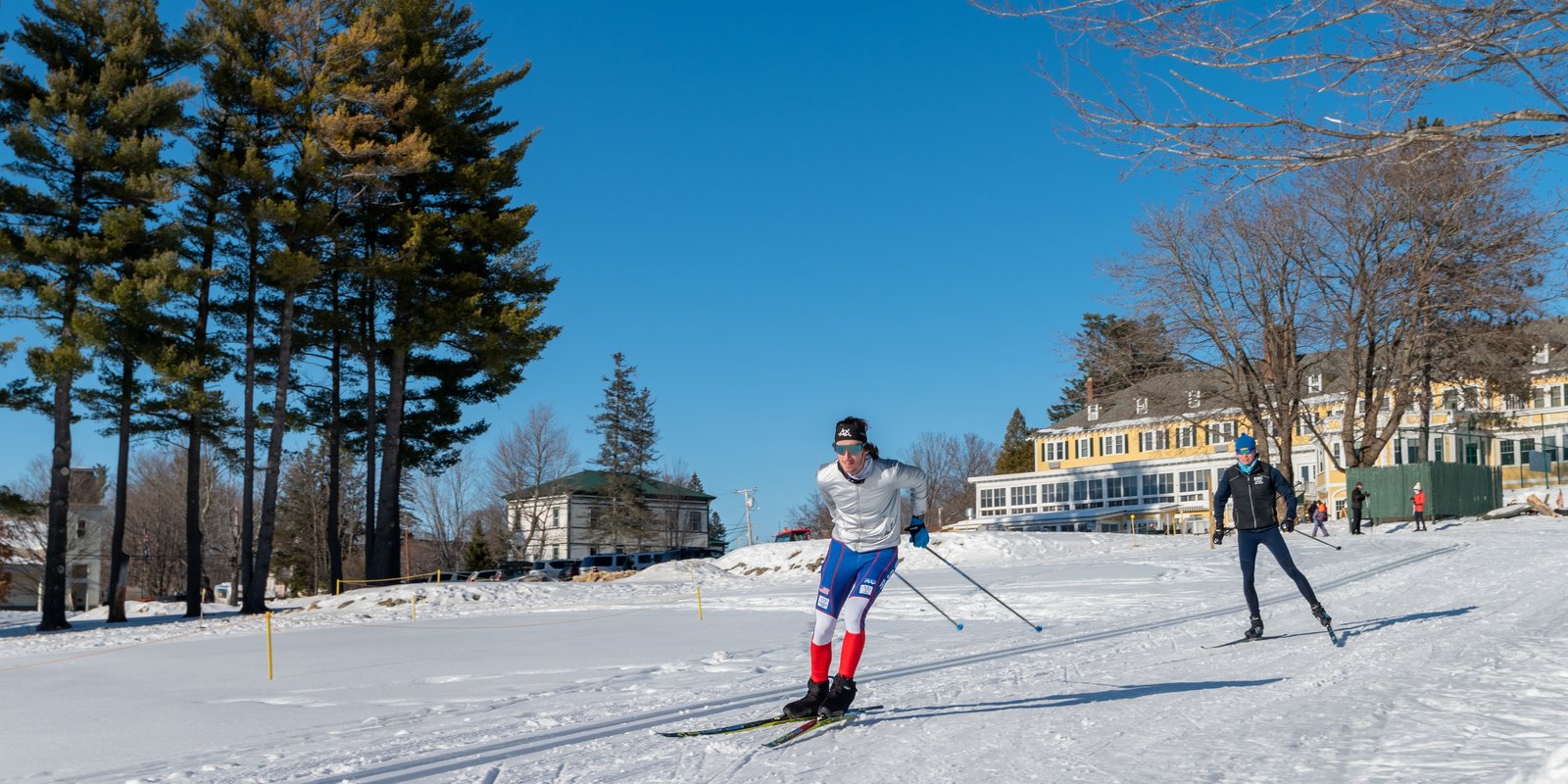 Cross country skiing at Inland Woods + Trails