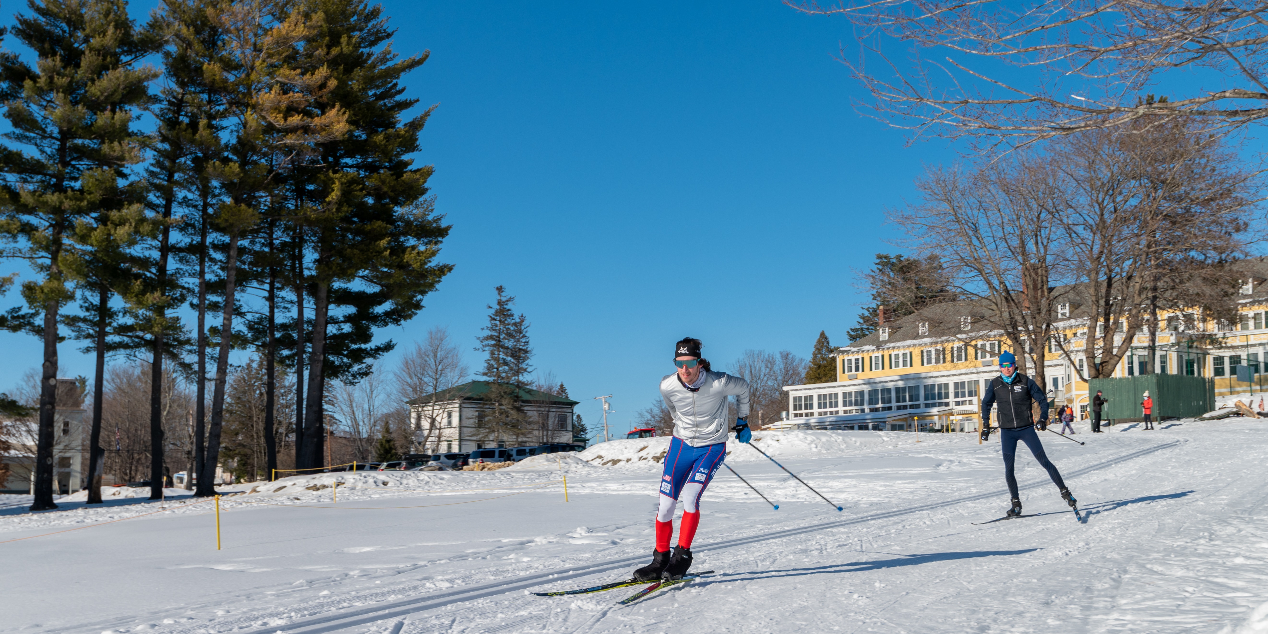 Cross country skiing at Inland Woods + Trails