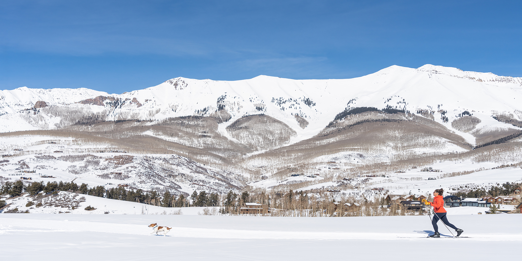 Cross country skiing at Mountain Village Nordic Trails