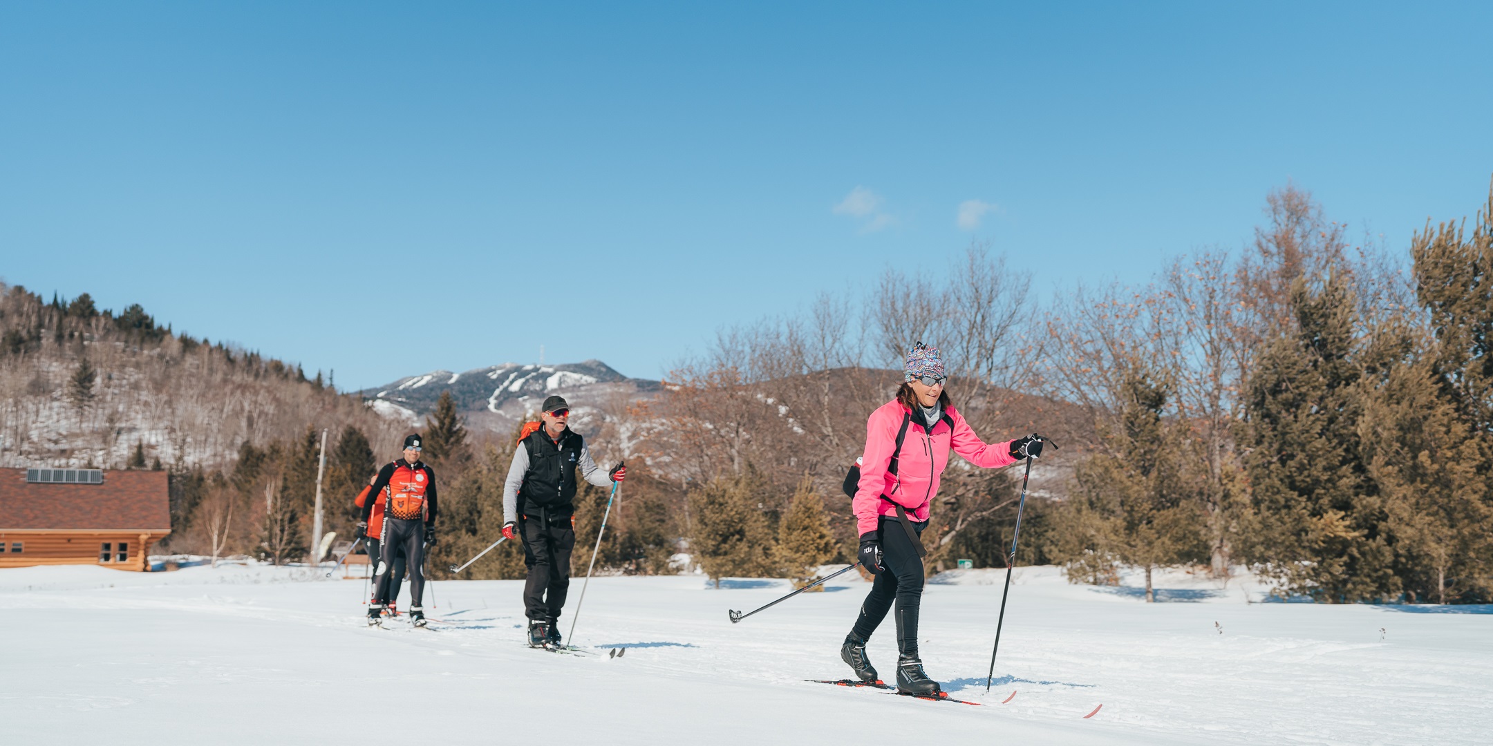 Cross country skiing at Ville de Mont-Tremblant