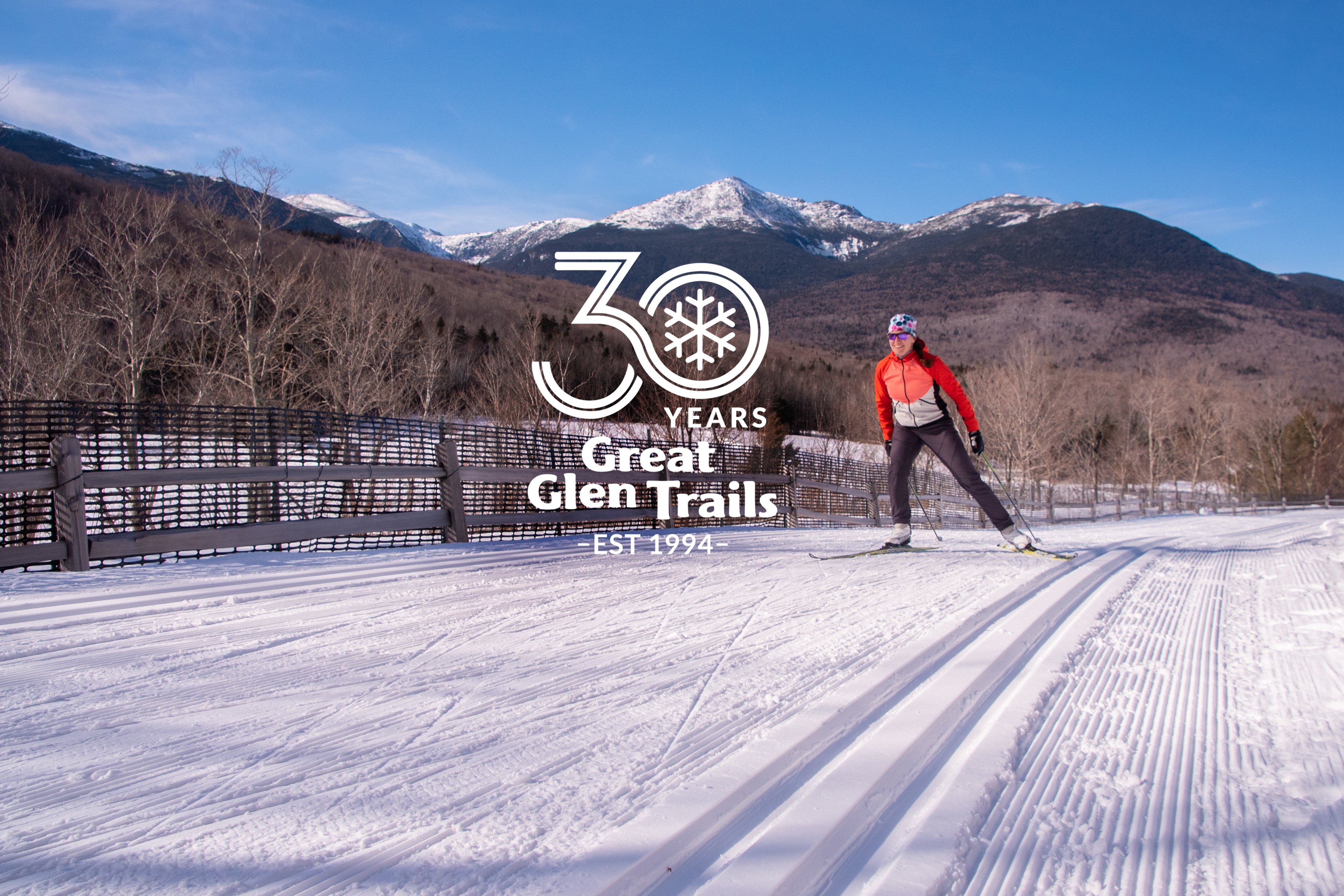 Cross country skiing at Great Glen Trails Outdoor Center