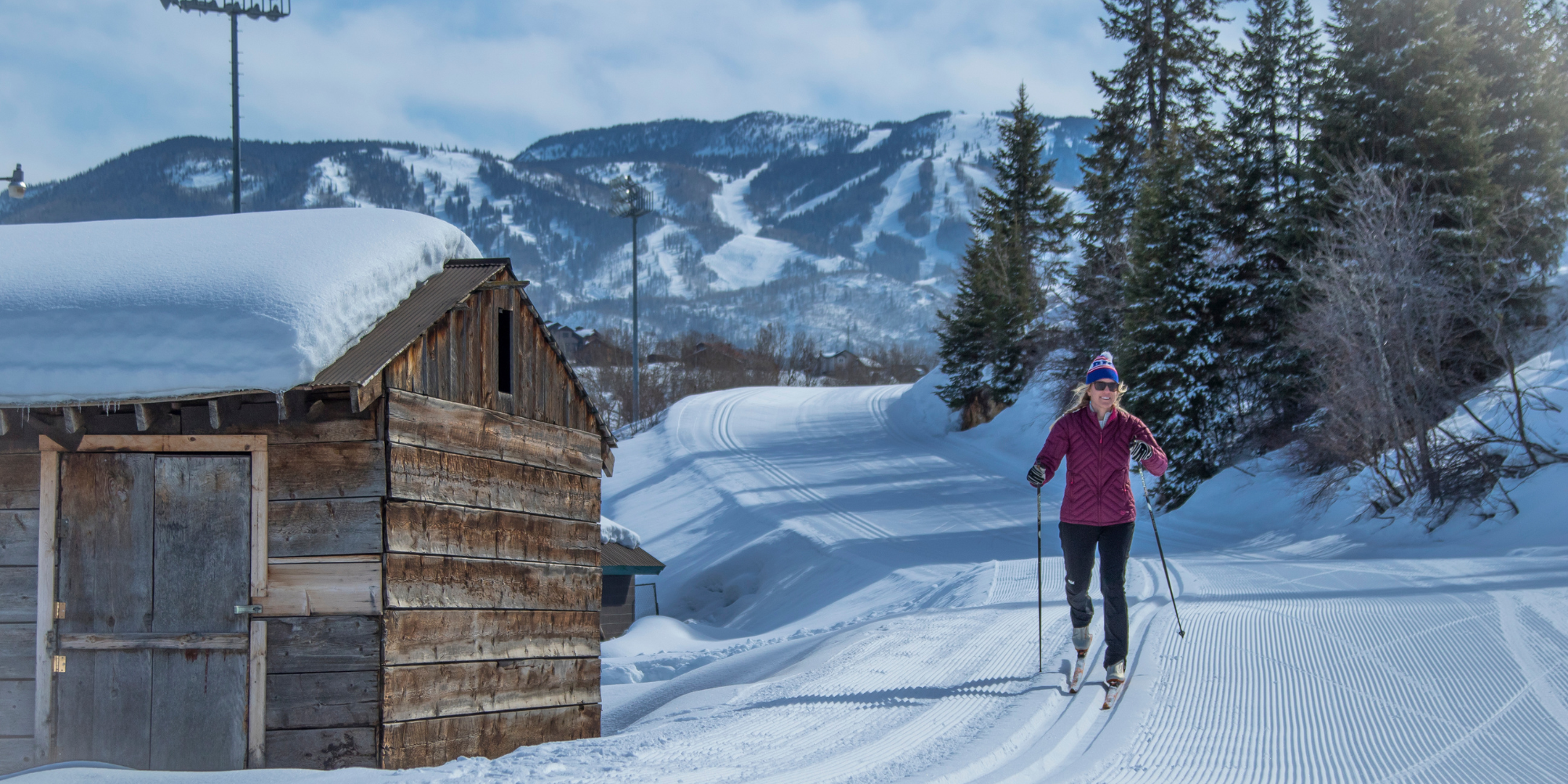 Cross country skiing at Howelsen Hill Nordic Center