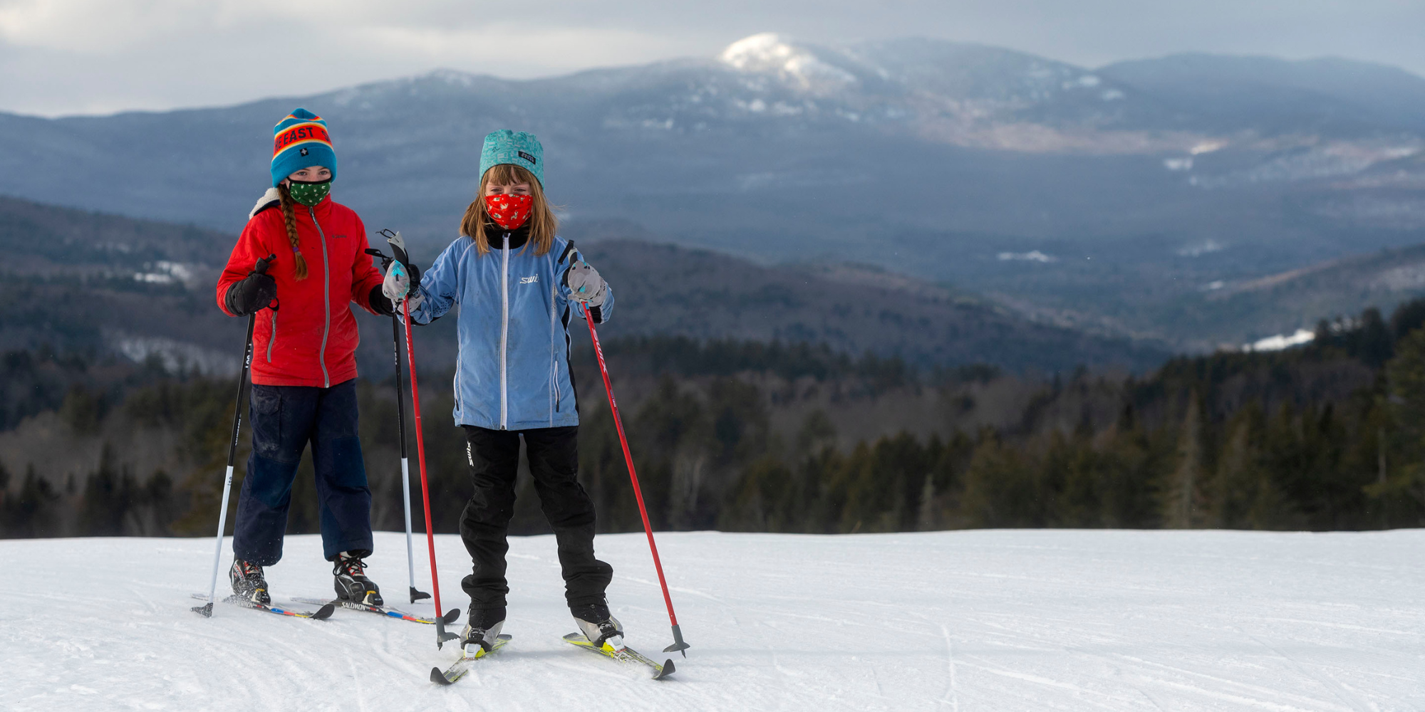 Cross country skiing at U32 School Trails