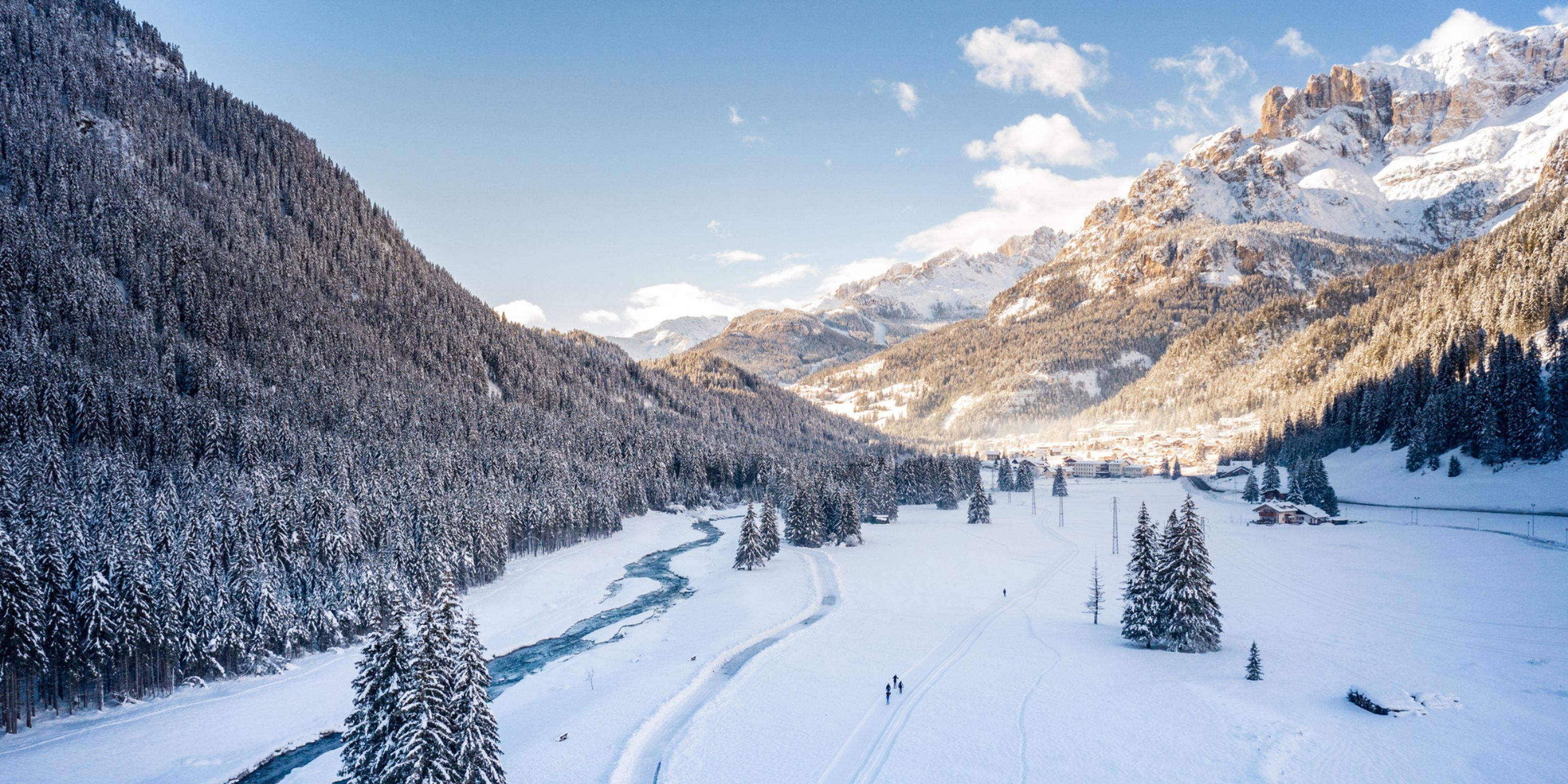 Cross country skiing at Marcialonga