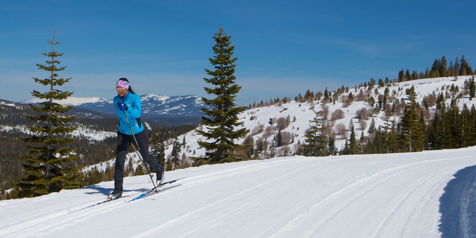 Cross country skiing at Tahoe Donner Cross Country Ski Center