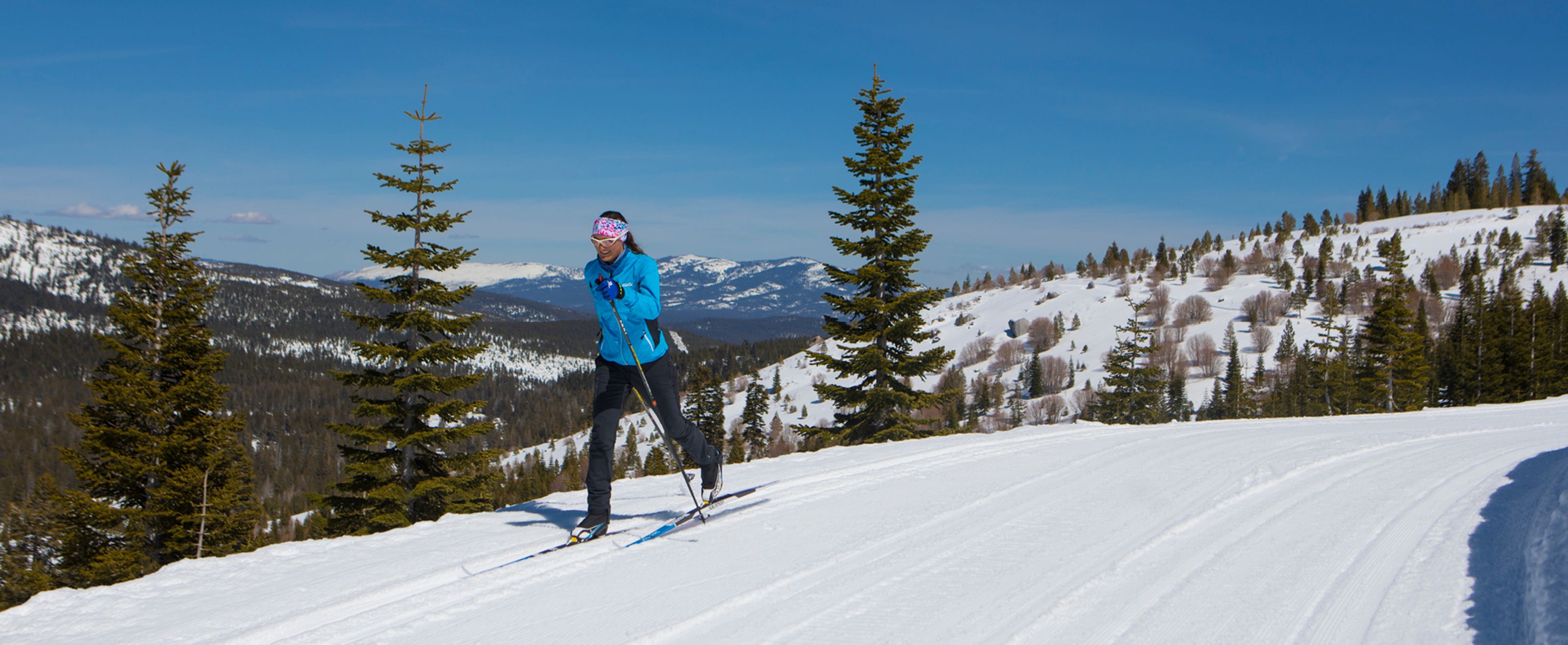 Cross country skiing at Tahoe Donner Cross Country Ski Center