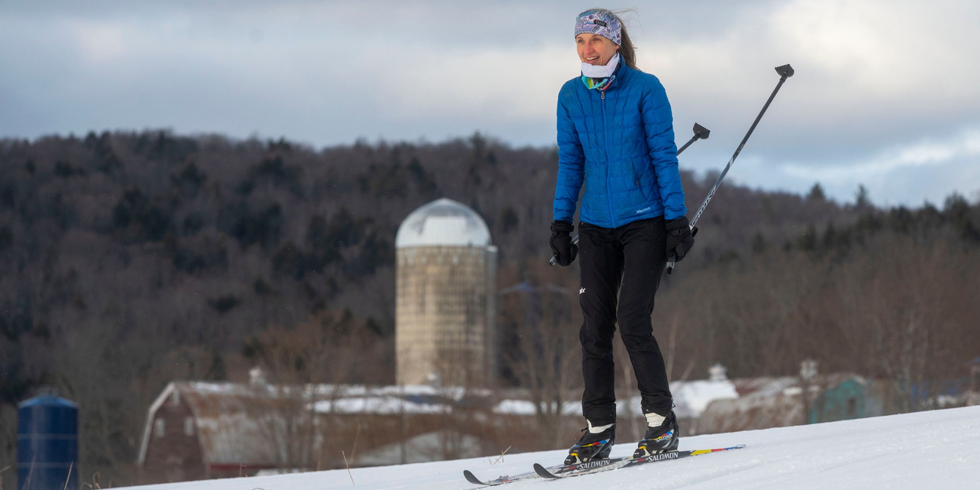 Cross country skiing at Onion River Nordic Trails