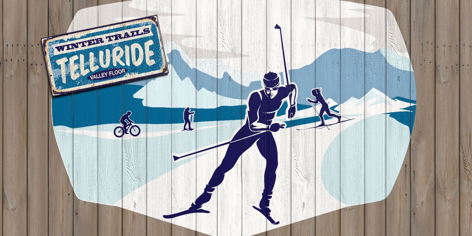 Cross country skiing at Town of Telluride Valley Floor