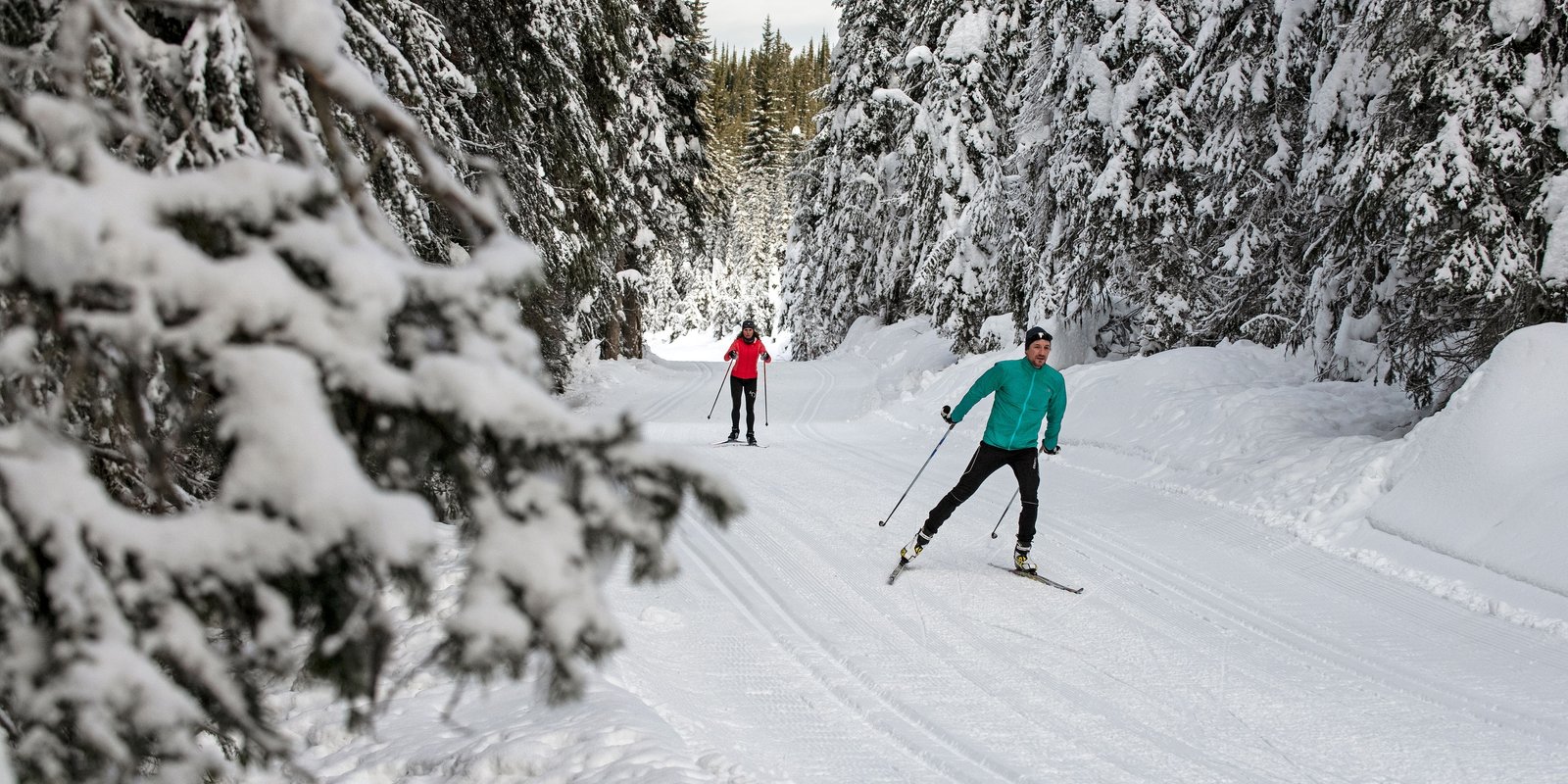 Cross country skiing at Sun Peaks Resort