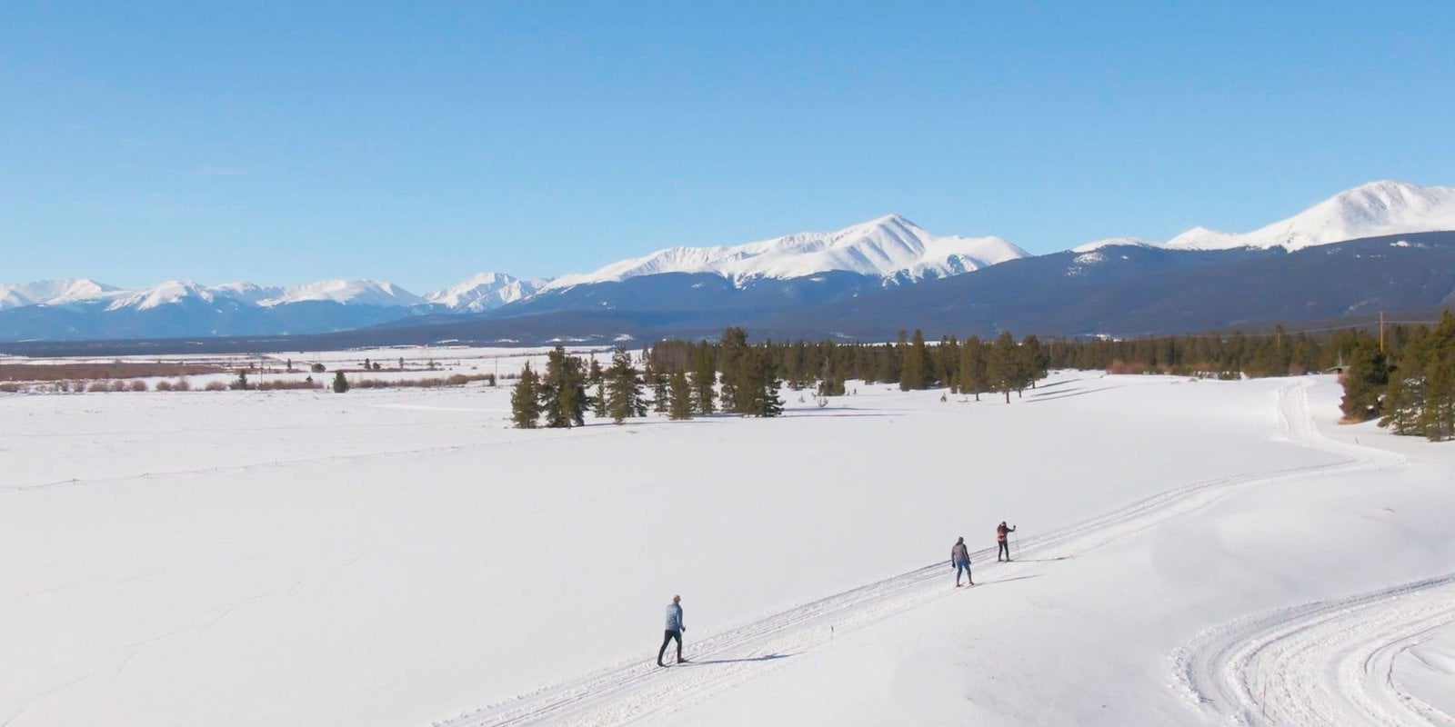 Cross country skiing at Mount Massive Golf Course