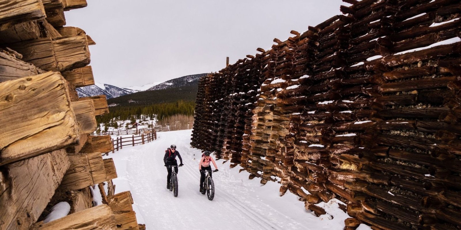 Cross country skiing at Mineral Belt Trail
